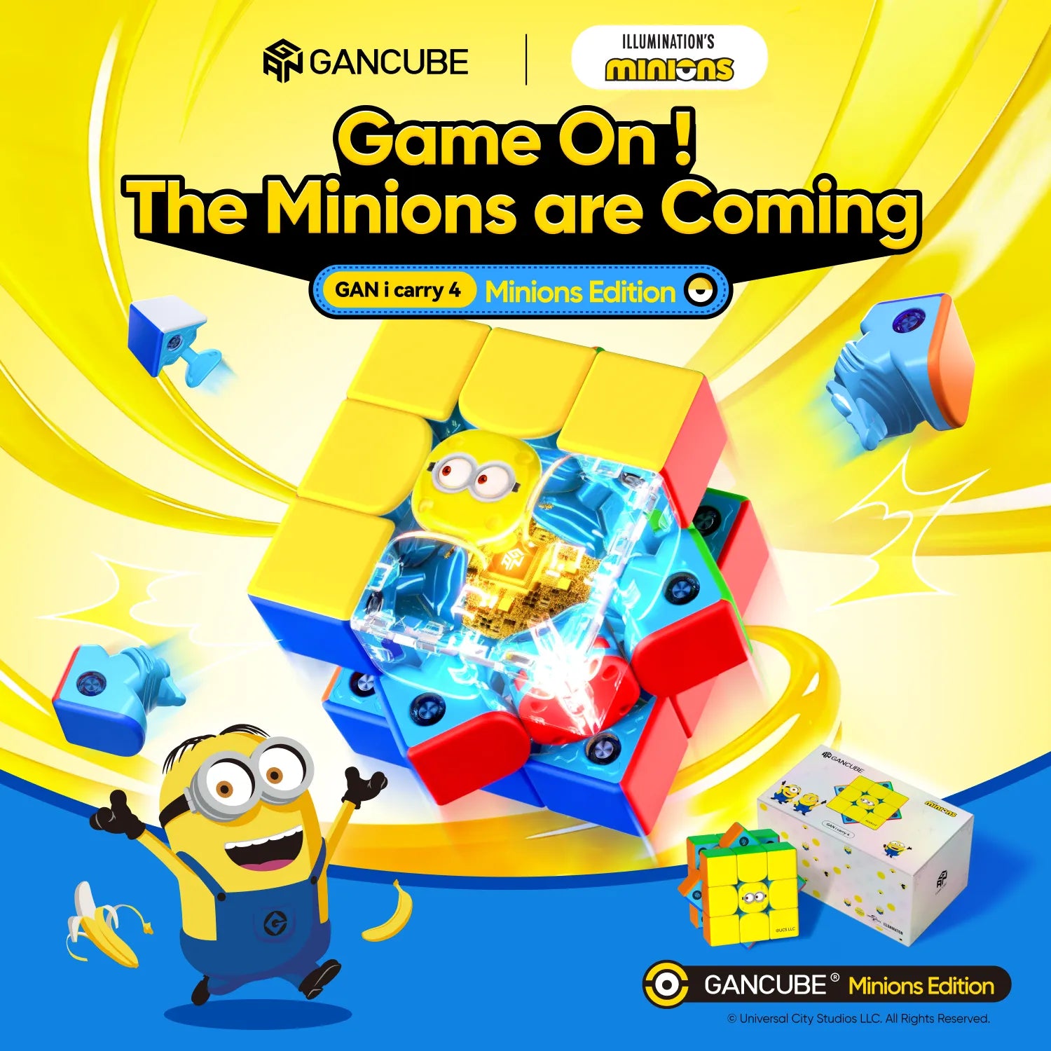 gan-i-carry-4-minions-smart-cube-3x3-magnetisch-matte image 3