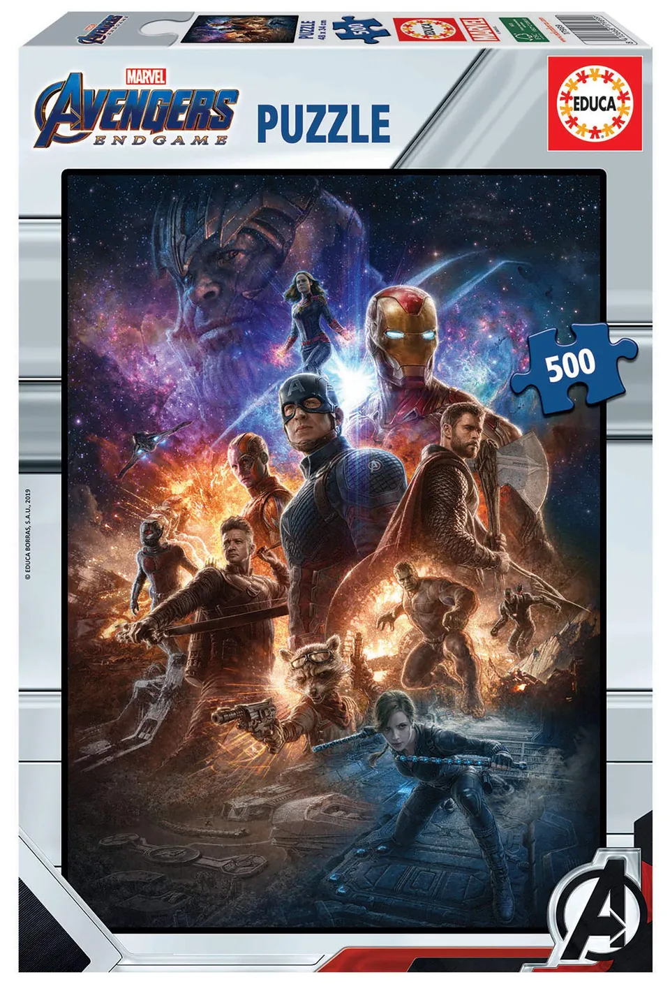educa-avengers-infinity-war-puzzle-500-teile-48x34-cm-mit-kleber image 1