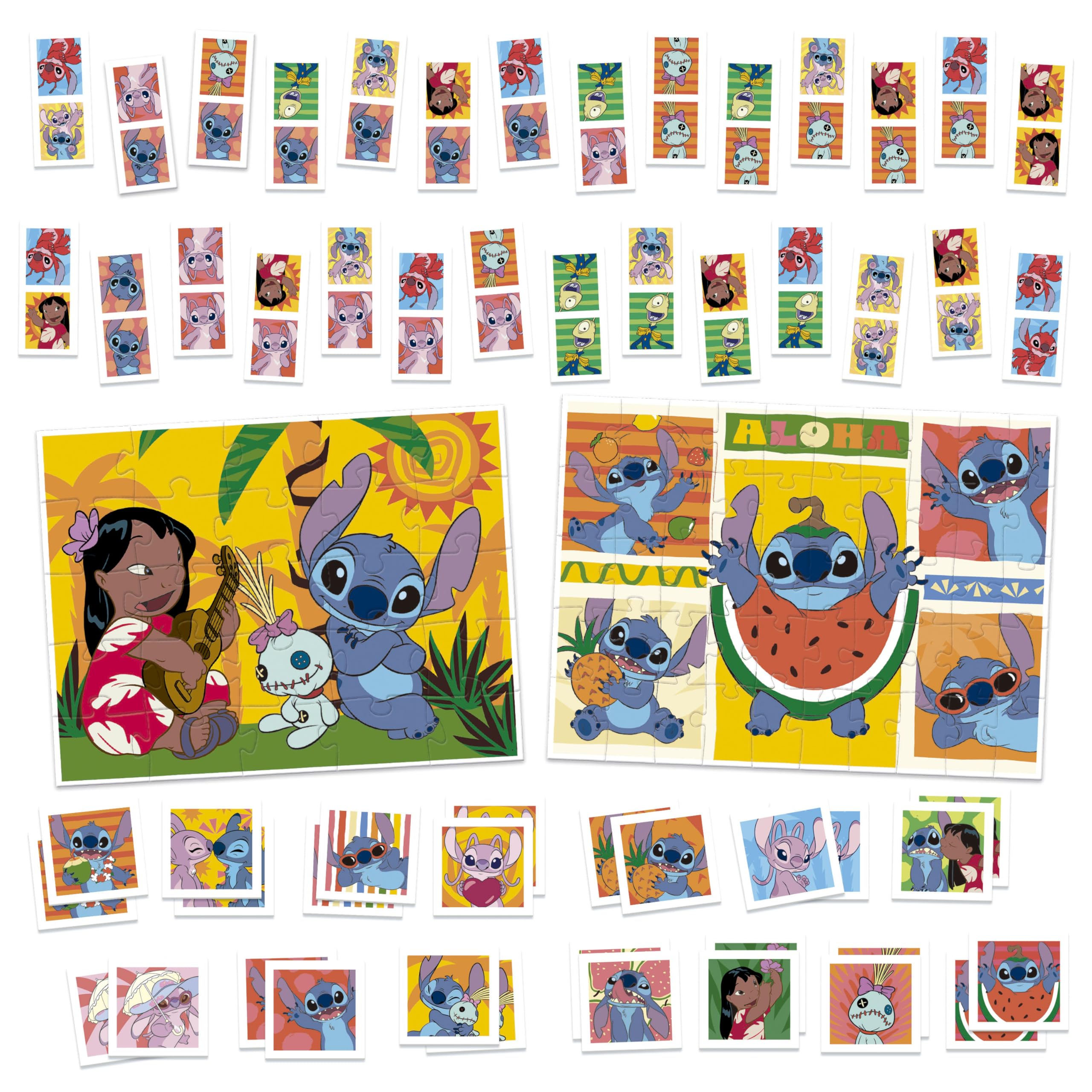 educa-stitch-20474-superpack-spiel-4in1-puzzle-memo-domino image 2