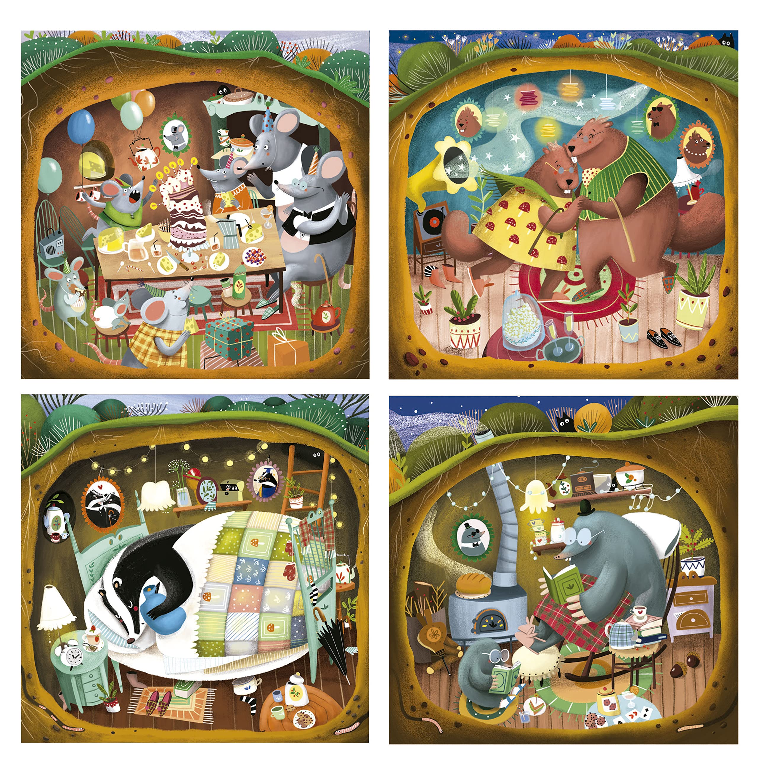 educa-waldgeschichten-kinderpuzzle-4in1-ab-3-jahren image 2
