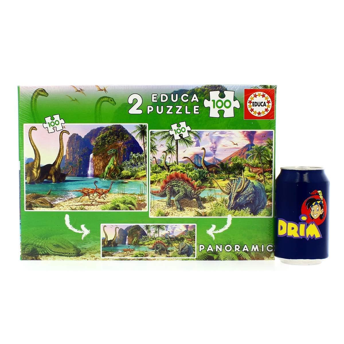 educa-dinosaurier-15620-kinderpuzzle-2x100-teile-ab-6-jahren image 3