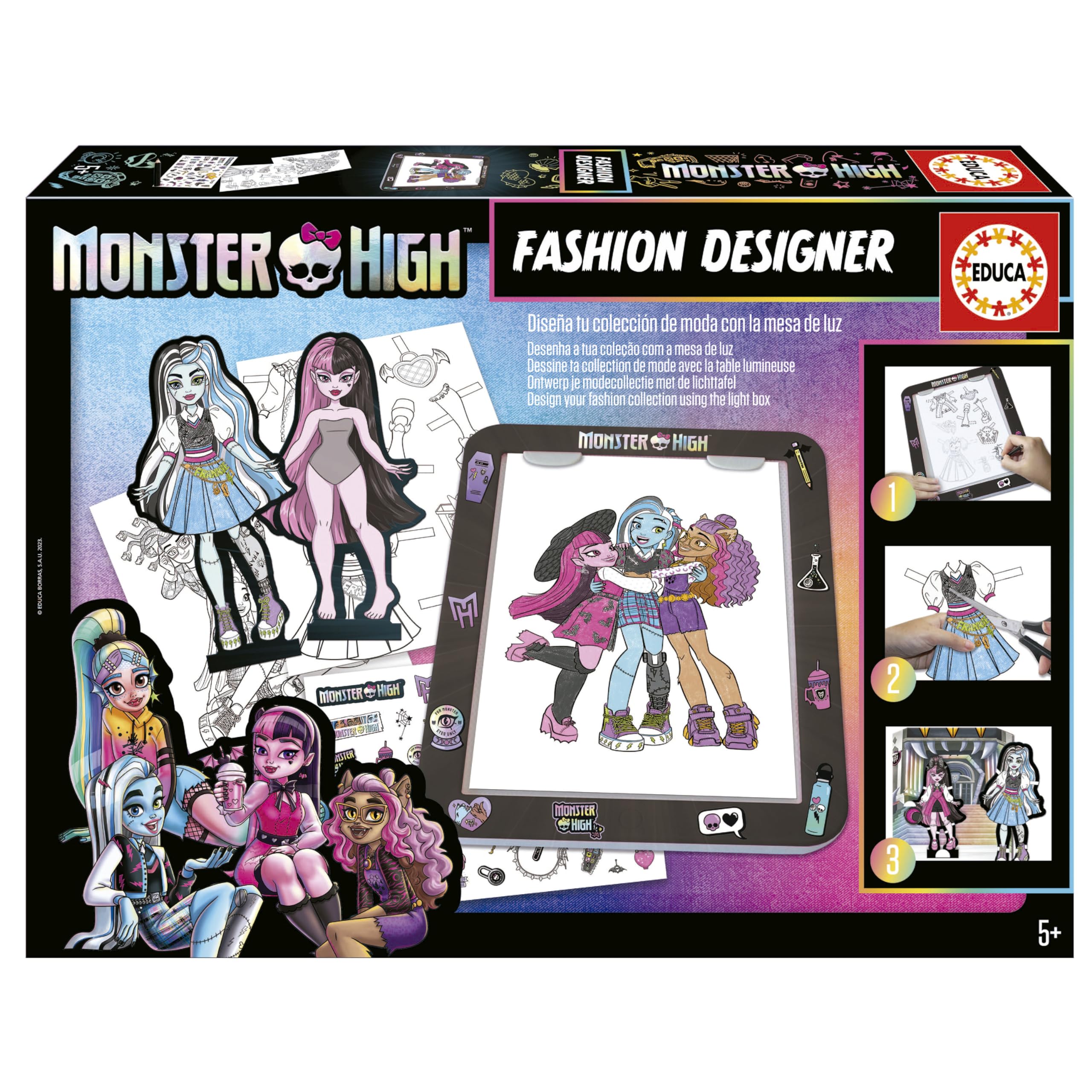 educa-monster-high-designtafel-fashion-designer-kreativset-ab-5 image 1