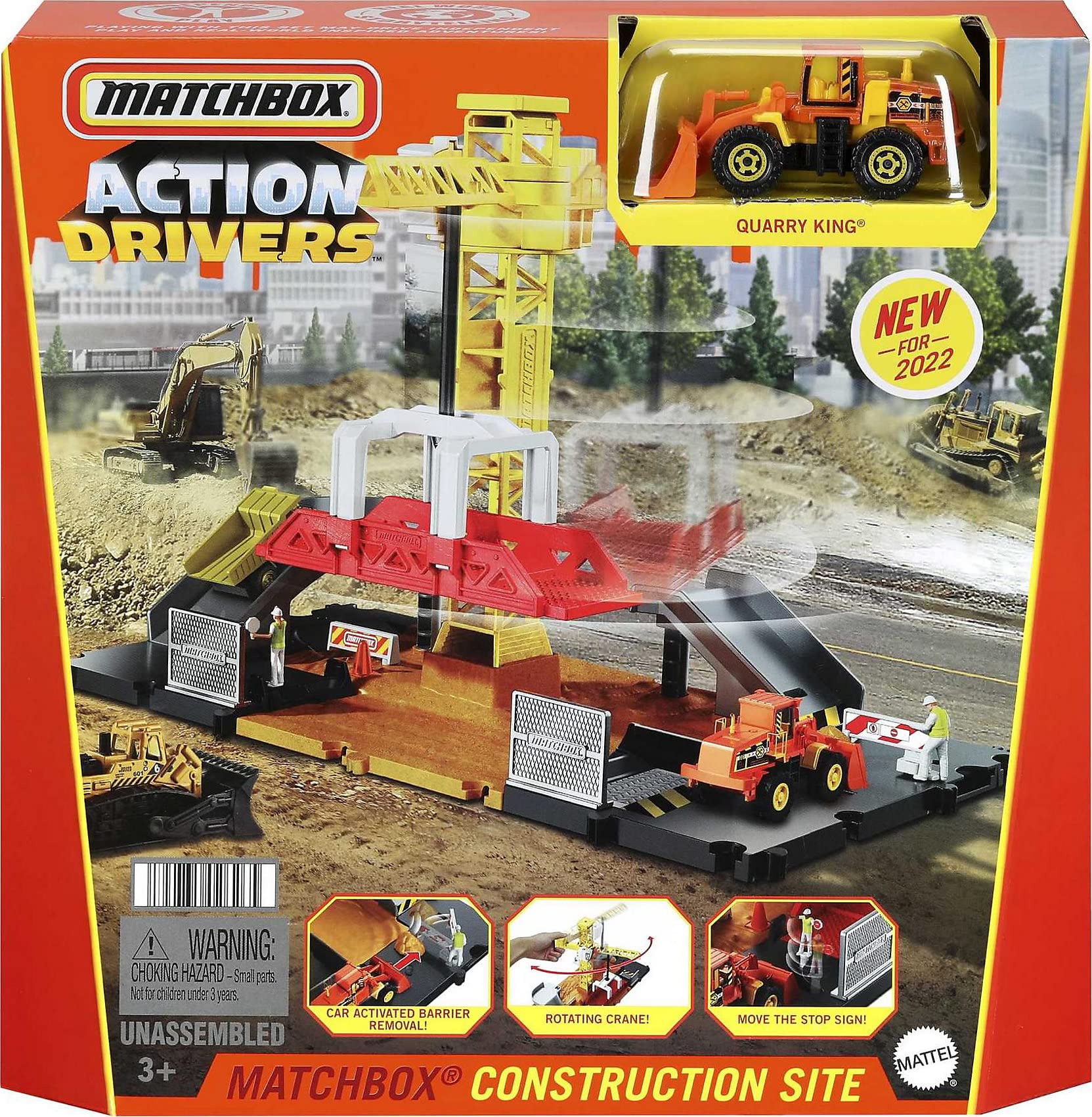 matchbox-action-drivers-hdl33-baustellen-spielset-mit-bulldozer image 6