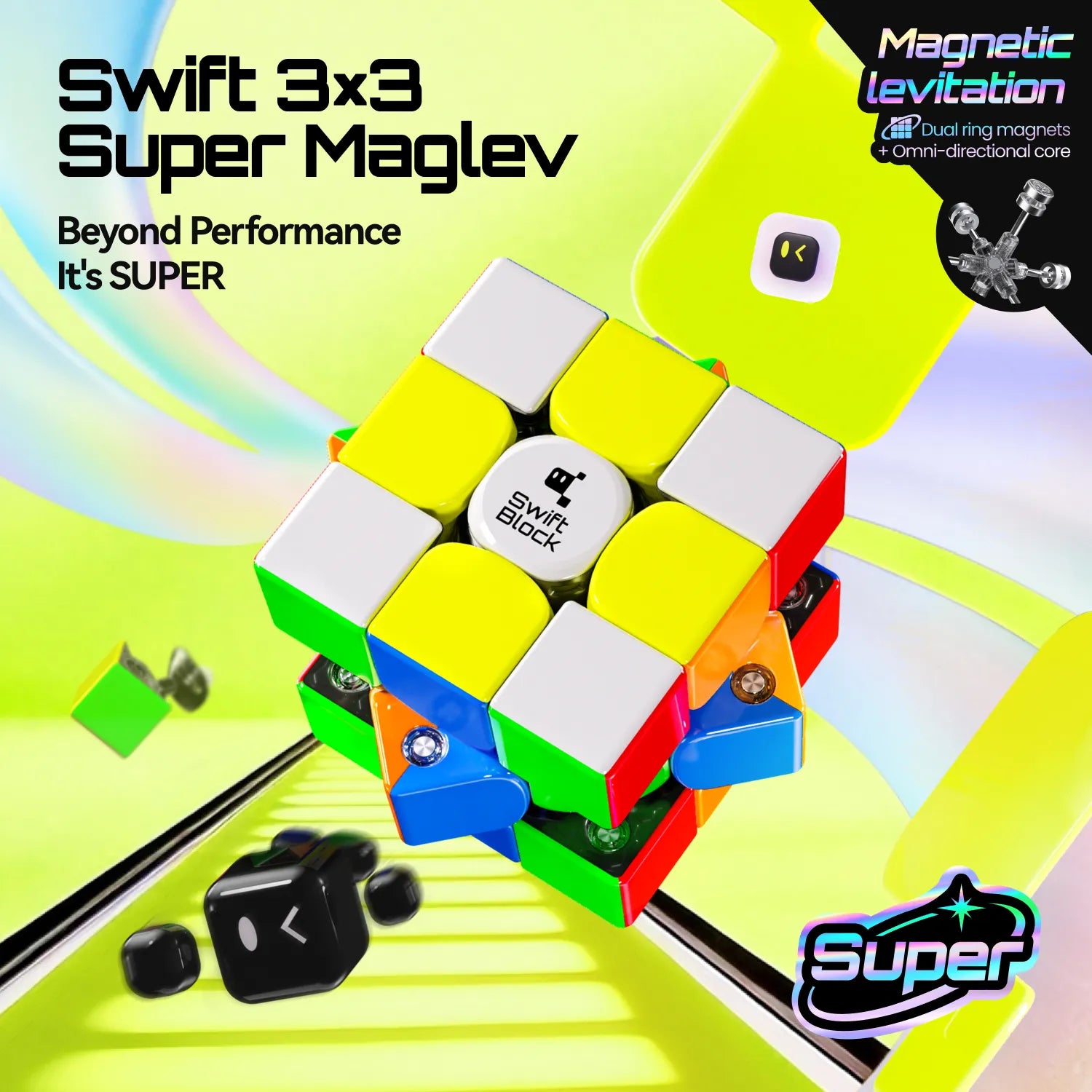 gan-swift-block-3x3-super-maglev-zauberw-rfel-uv-coated-magnetisch image 2