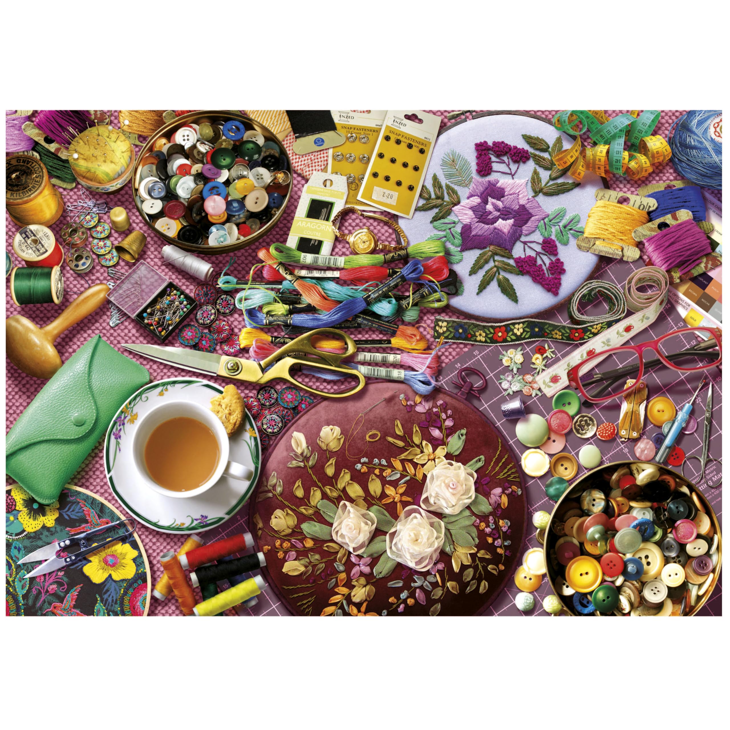 educa-20263-der-n-htisch-puzzle-2000-teile-vintage-n-hen image 2
