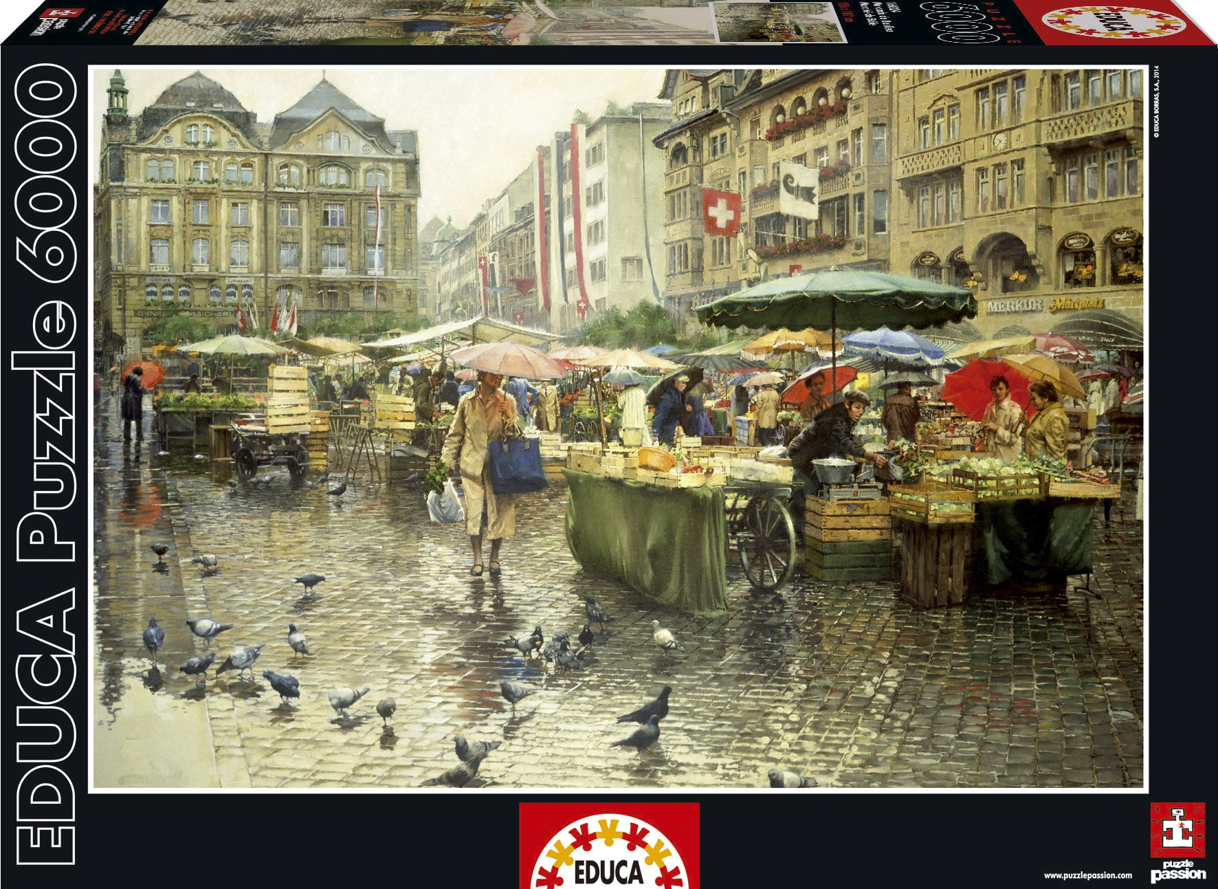 educa-16024-marktplatz-basel-puzzle-6000-teile-xxl image 1