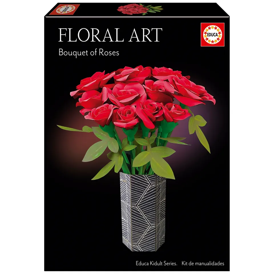 educa-floral-art-rosenstrau-bastelset-12-papierrosen-ab-14 image 1