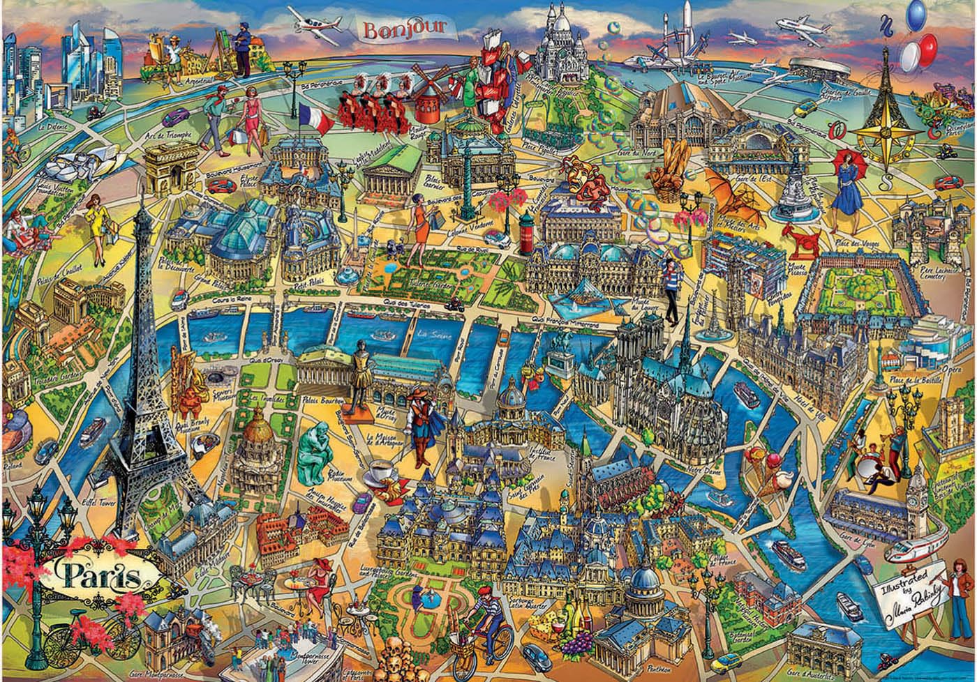 educa-paris-city-maps-puzzle-500-teile-frankreich-ab-10 image 2