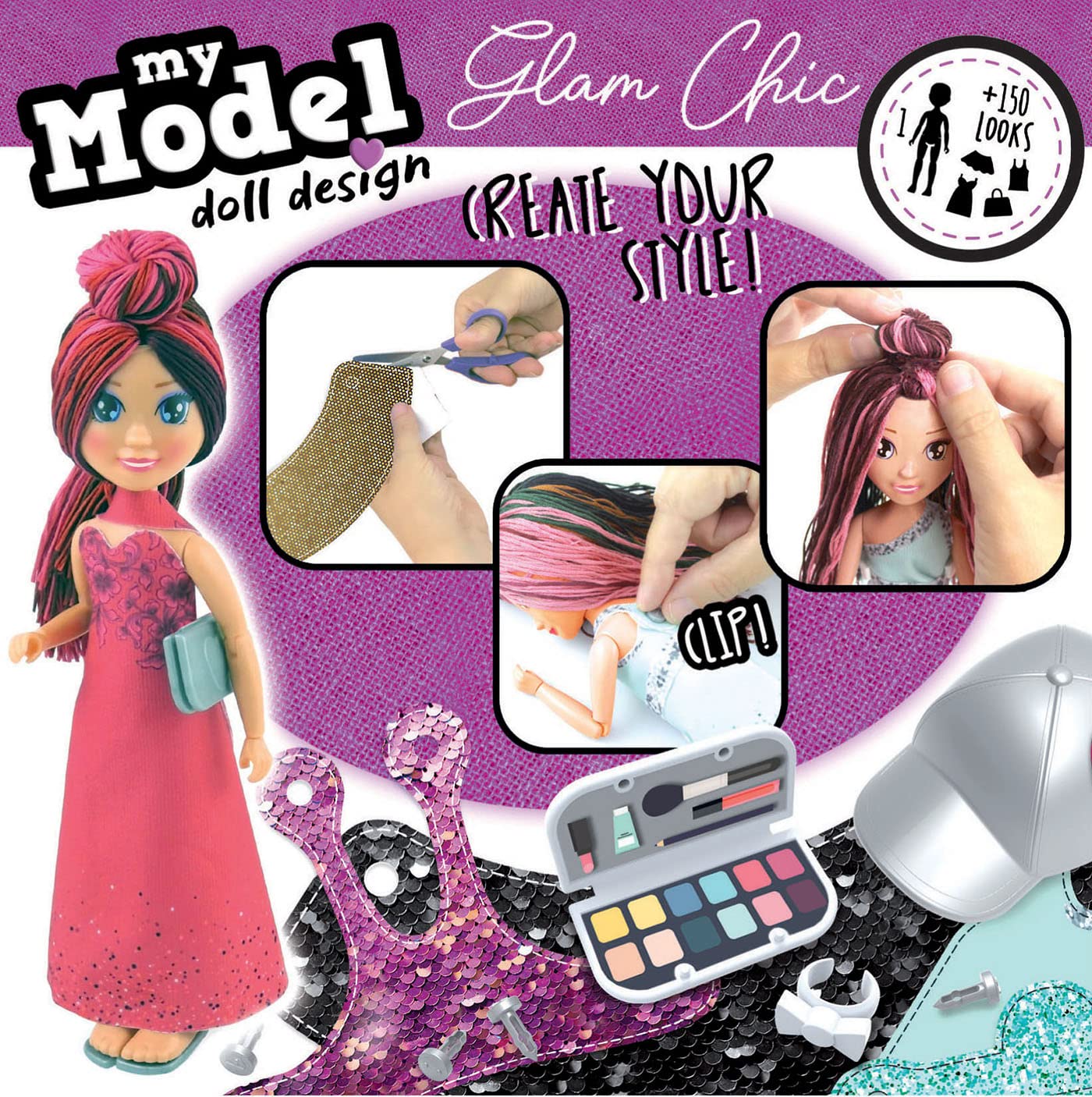 educa-my-model-glam-chic-puppe-diy-bastelset-ab-6-jahren image 2
