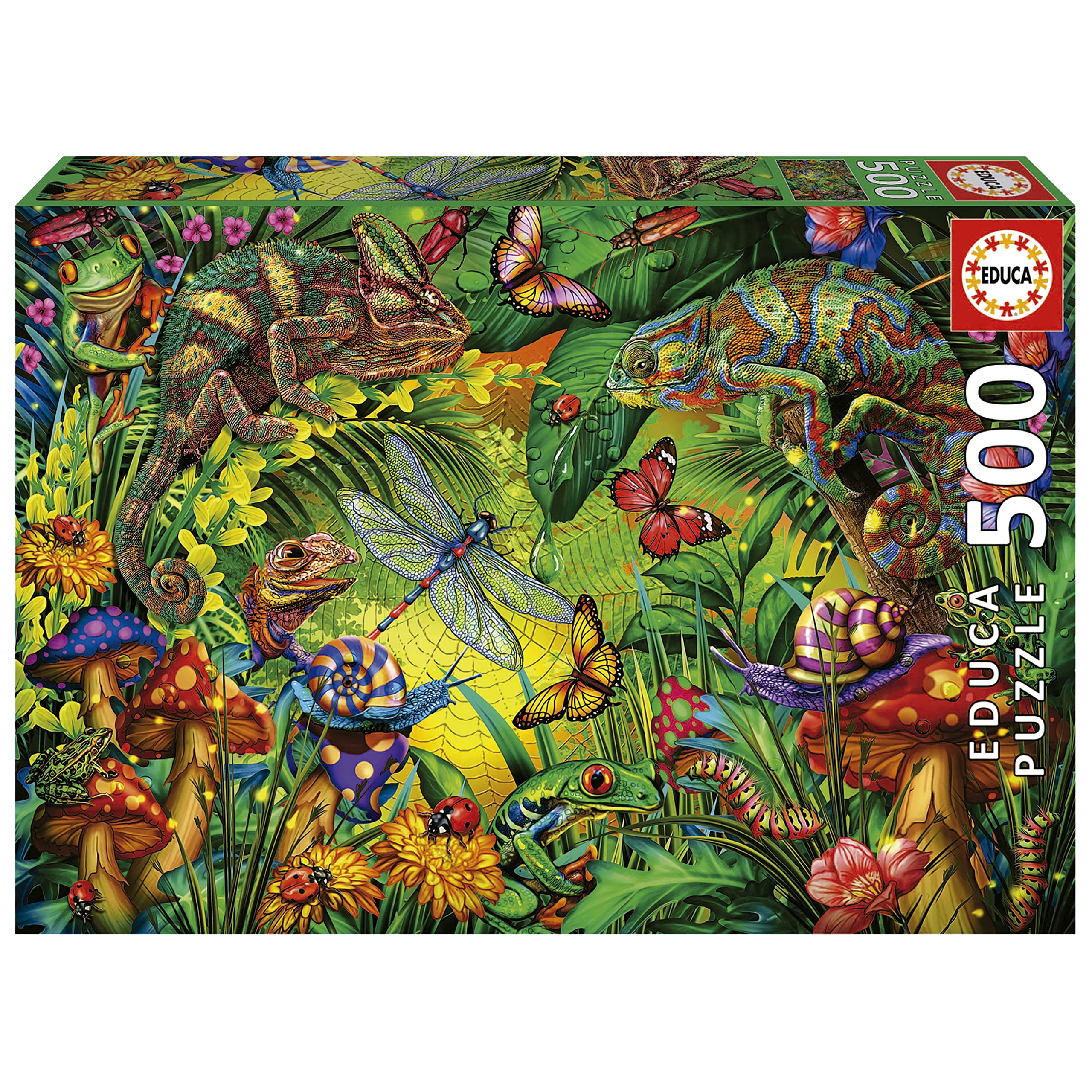educa-19551-buntes-dschungelleben-puzzle-500-teile-tiere-48x34 image 1