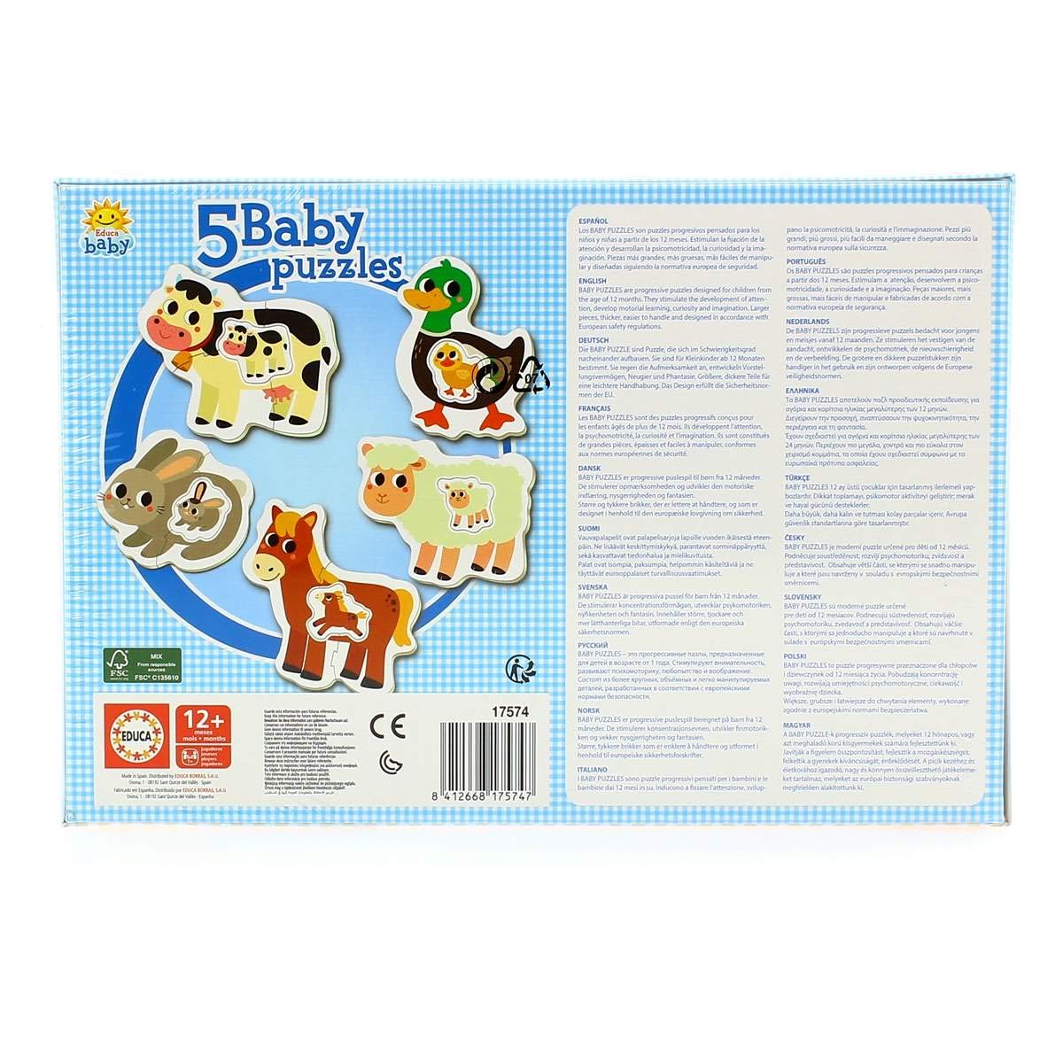 educa-baby-puzzle-bauernhof-17574-5in1-ab-12-monaten image 2