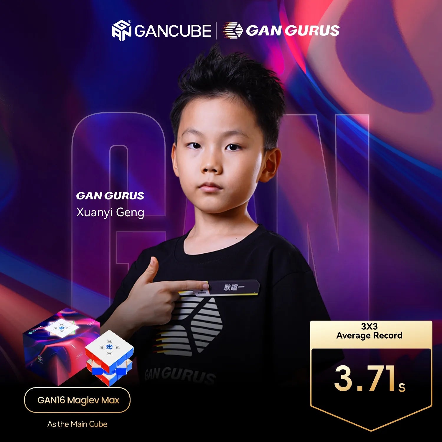 gan-16-maglev-speedcube-3x3-magnetisch-flagship-uv-coated image 7