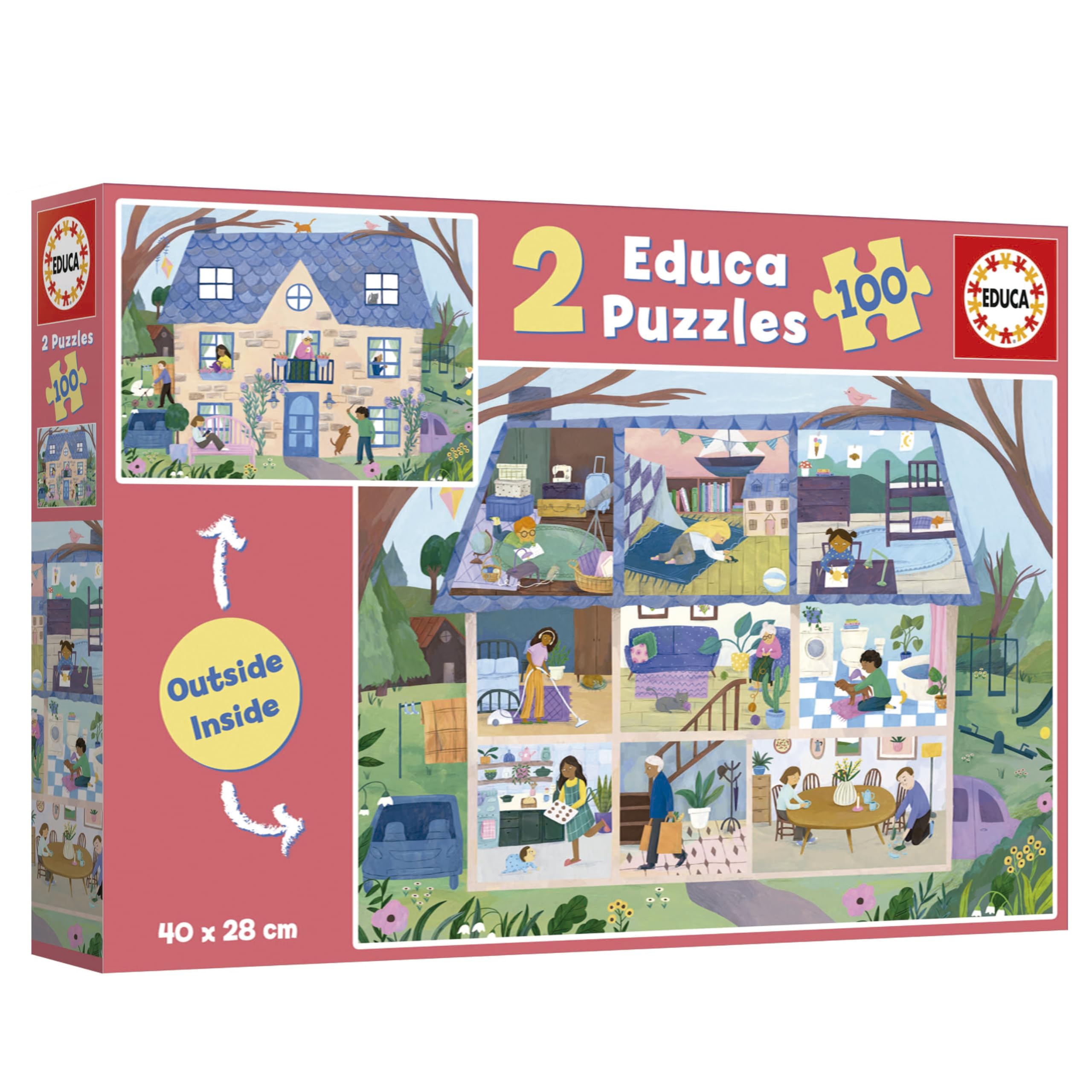 educa-zuhause-19957-kinderpuzzle-2x100-teile-ab-6-jahren image 3