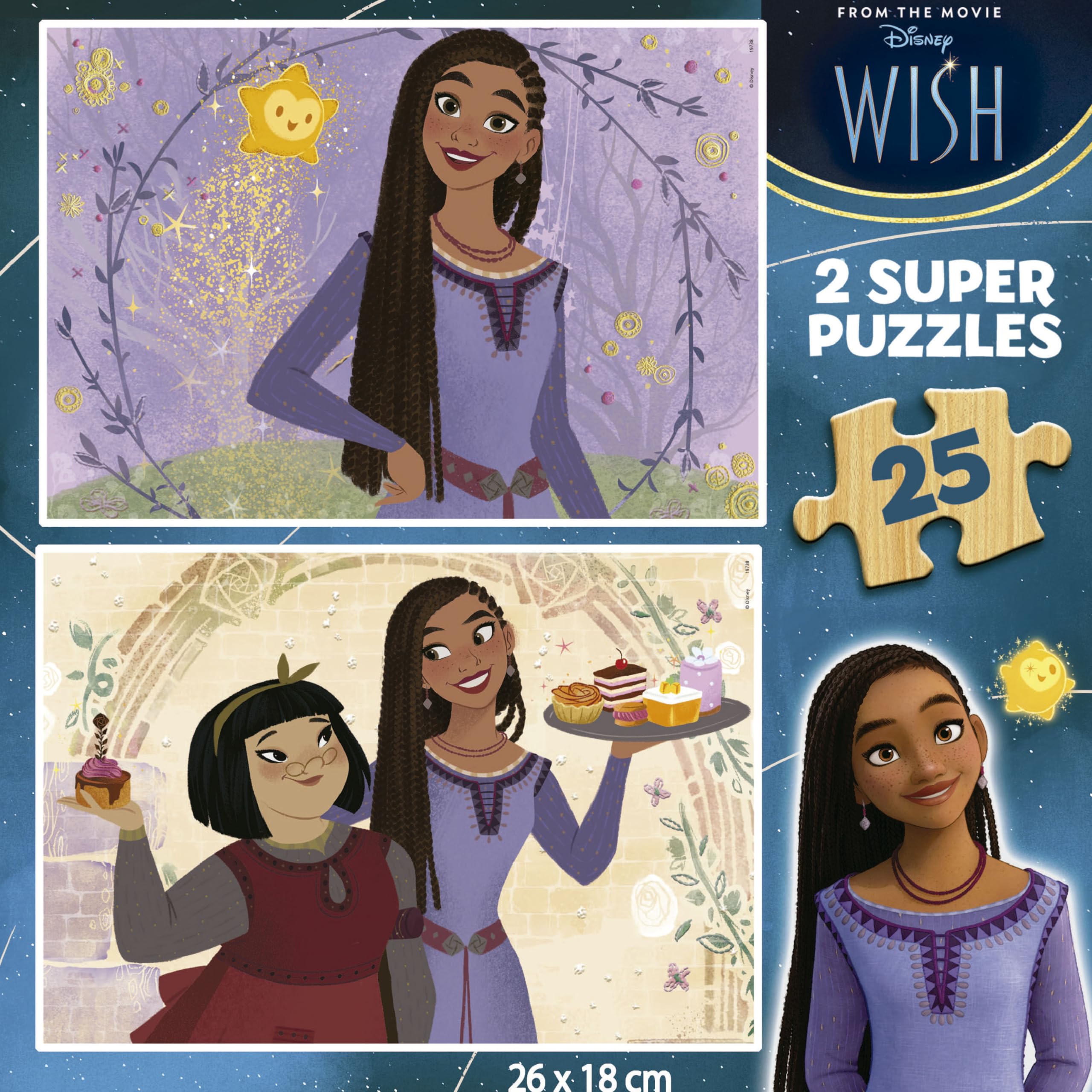 educa-disney-wish-19738-holzpuzzle-2x25-teile-ab-3-jahren image 3