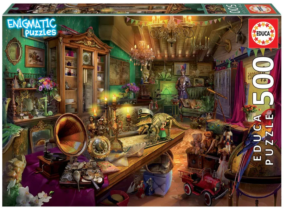 educa-18480-antiquit-tenladen-puzzle-500-teile-wimmelbild image 1