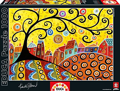 educa-blooming-village-puzzle-1000-teile-karla-gerard image 3