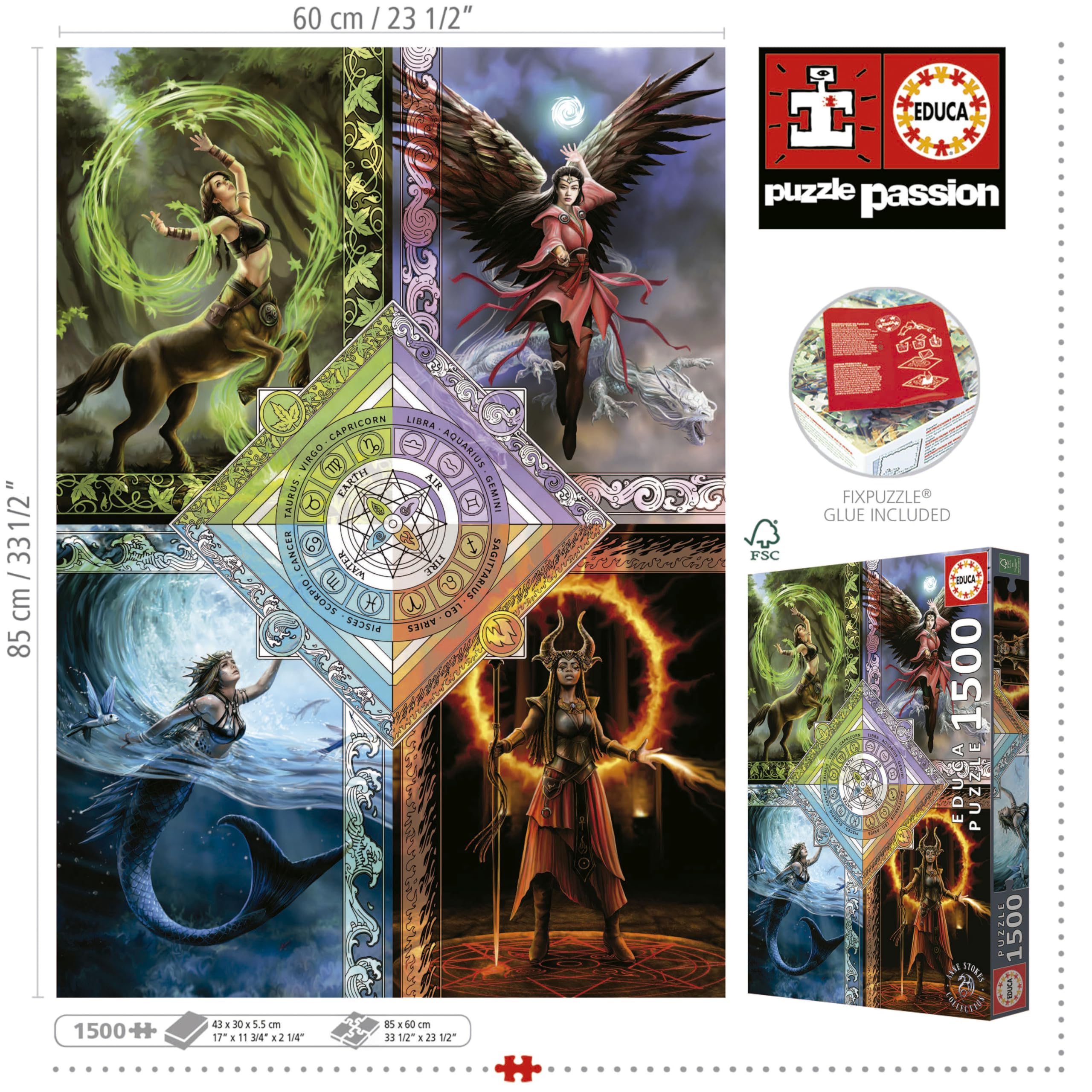 educa-elemental-magic-19941-puzzle-1500-teile-anne-stokes image 3