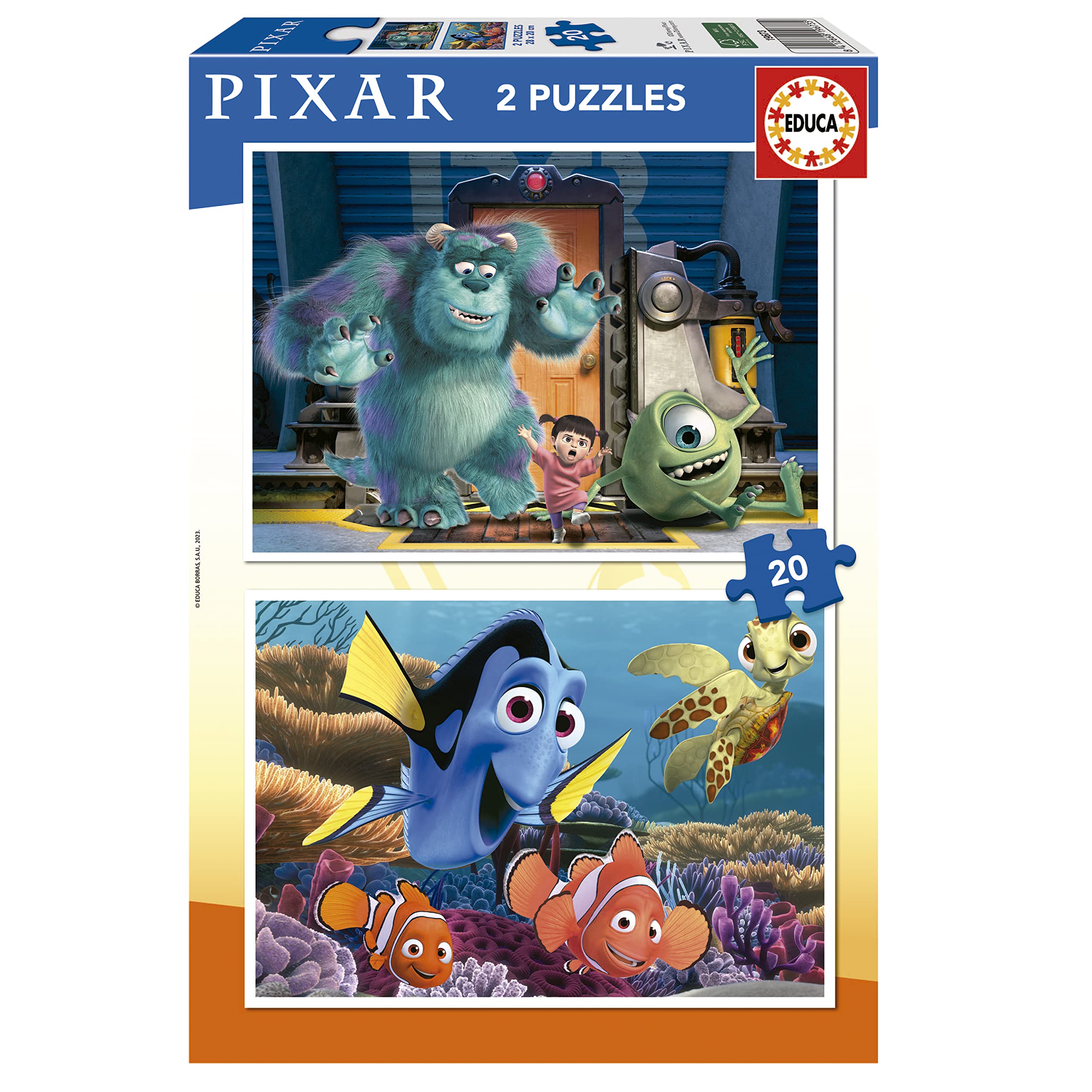 educa-19673-pixar-puzzle-2x20-teile-nemo-ab-3-jahren image 1