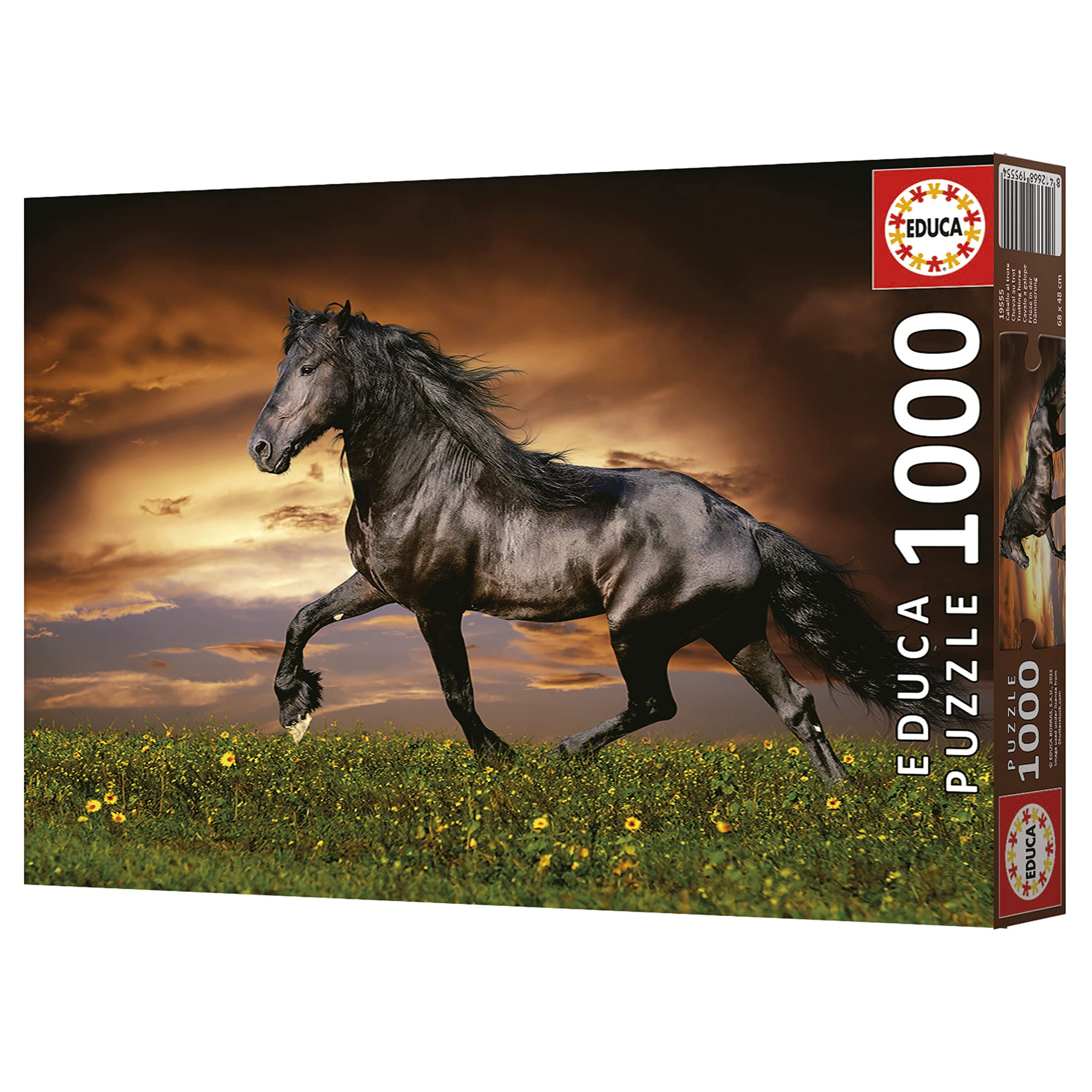 educa-friese-in-der-d-mmerung-19555-puzzle-1000-teile-pferd image 4