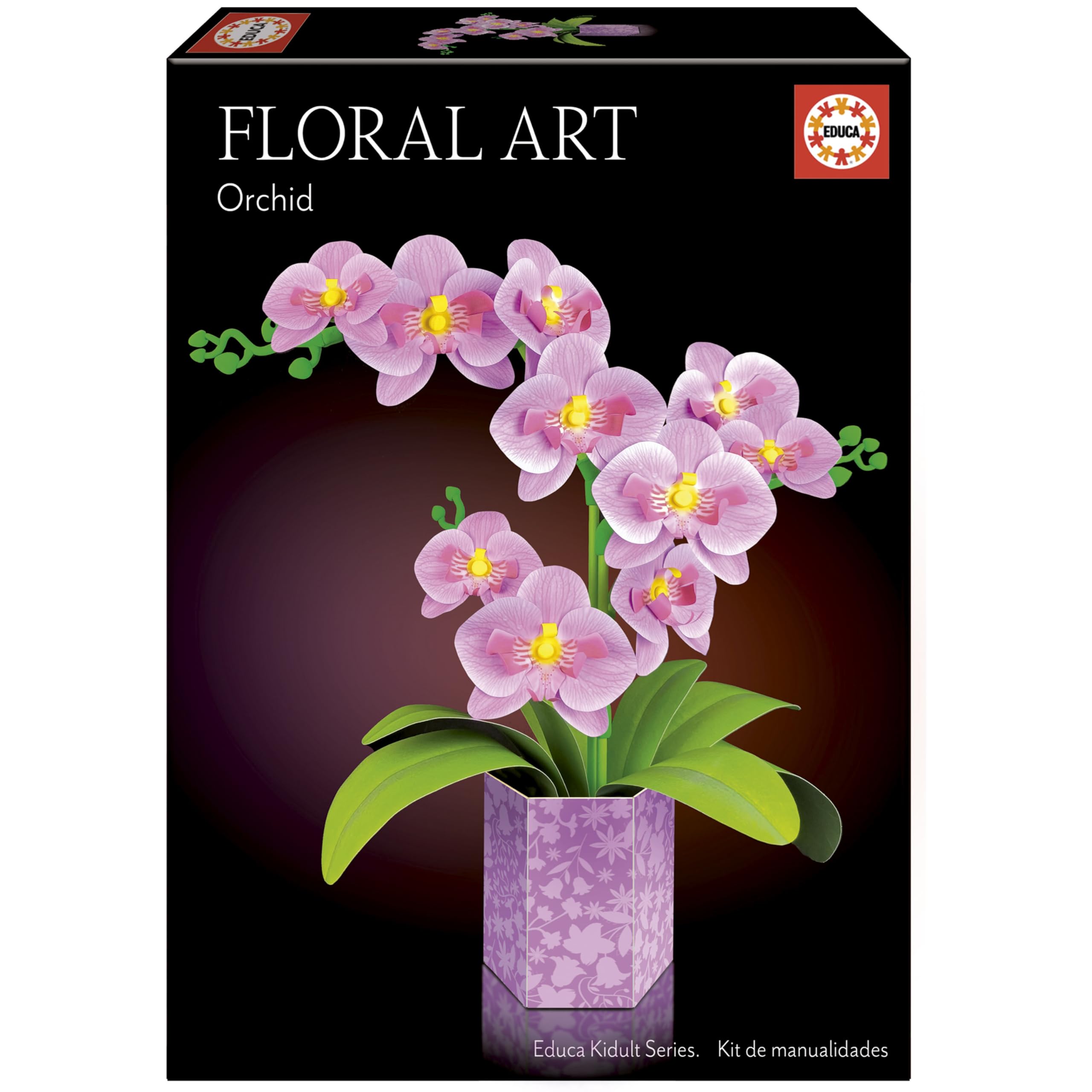 educa-floral-art-orchideen-bastelset-papierblumen-ab-14-j image 1