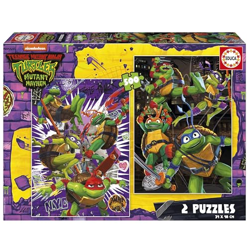 educa-ninja-turtles-19916-puzzle-2x500-teile-34x48-cm image 4