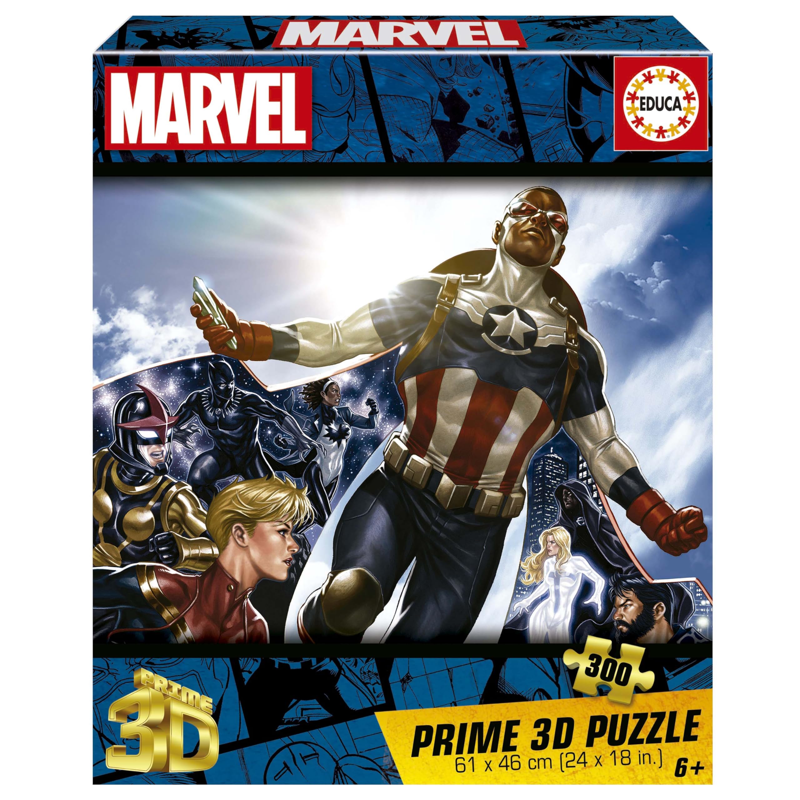 educa-marvel-3d-puzzle-lenticular-300-teile-20346-ab-6-jahren image 1
