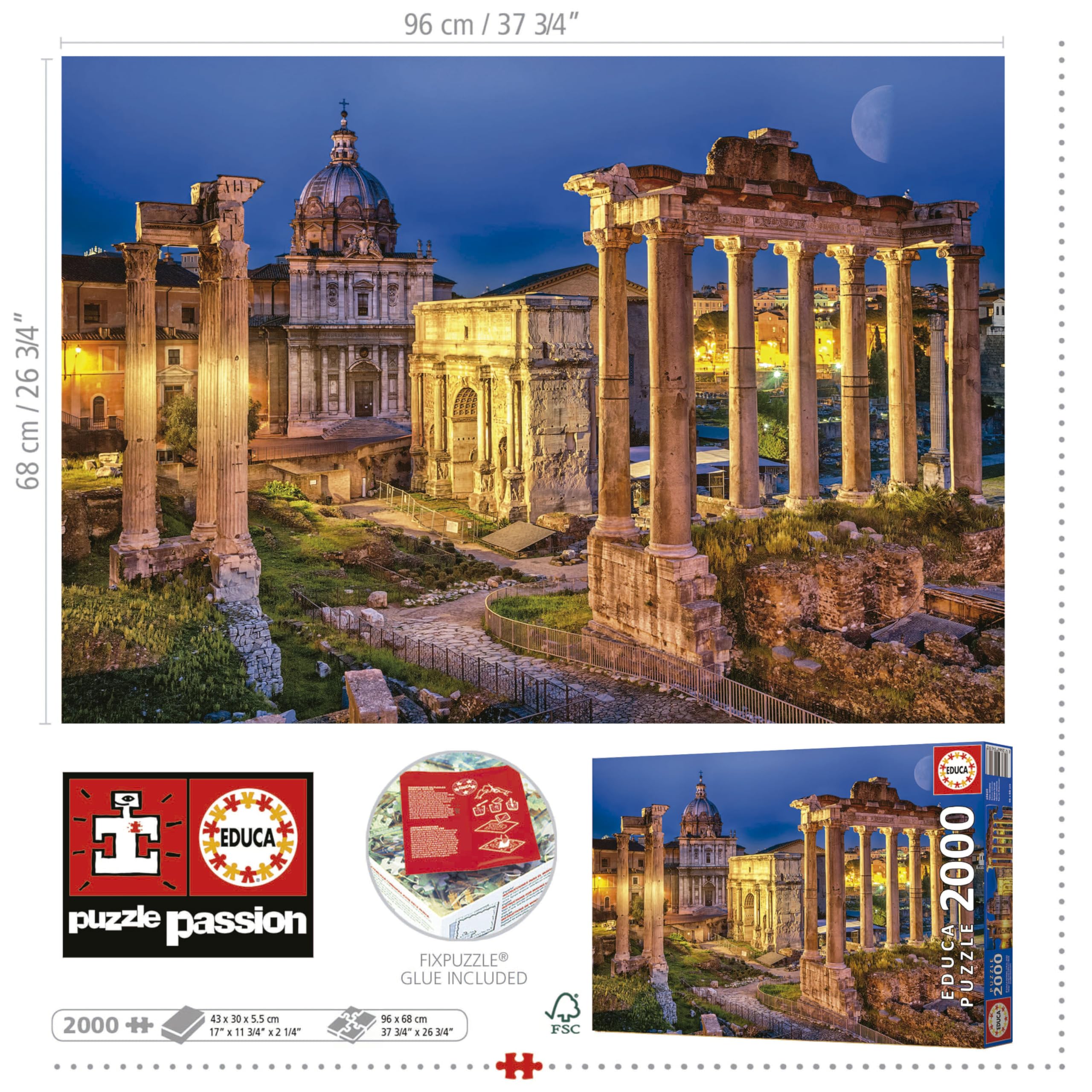 educa-forum-romanum-2000-teile-puzzle-rom-96x68-ab-14-jahren image 3