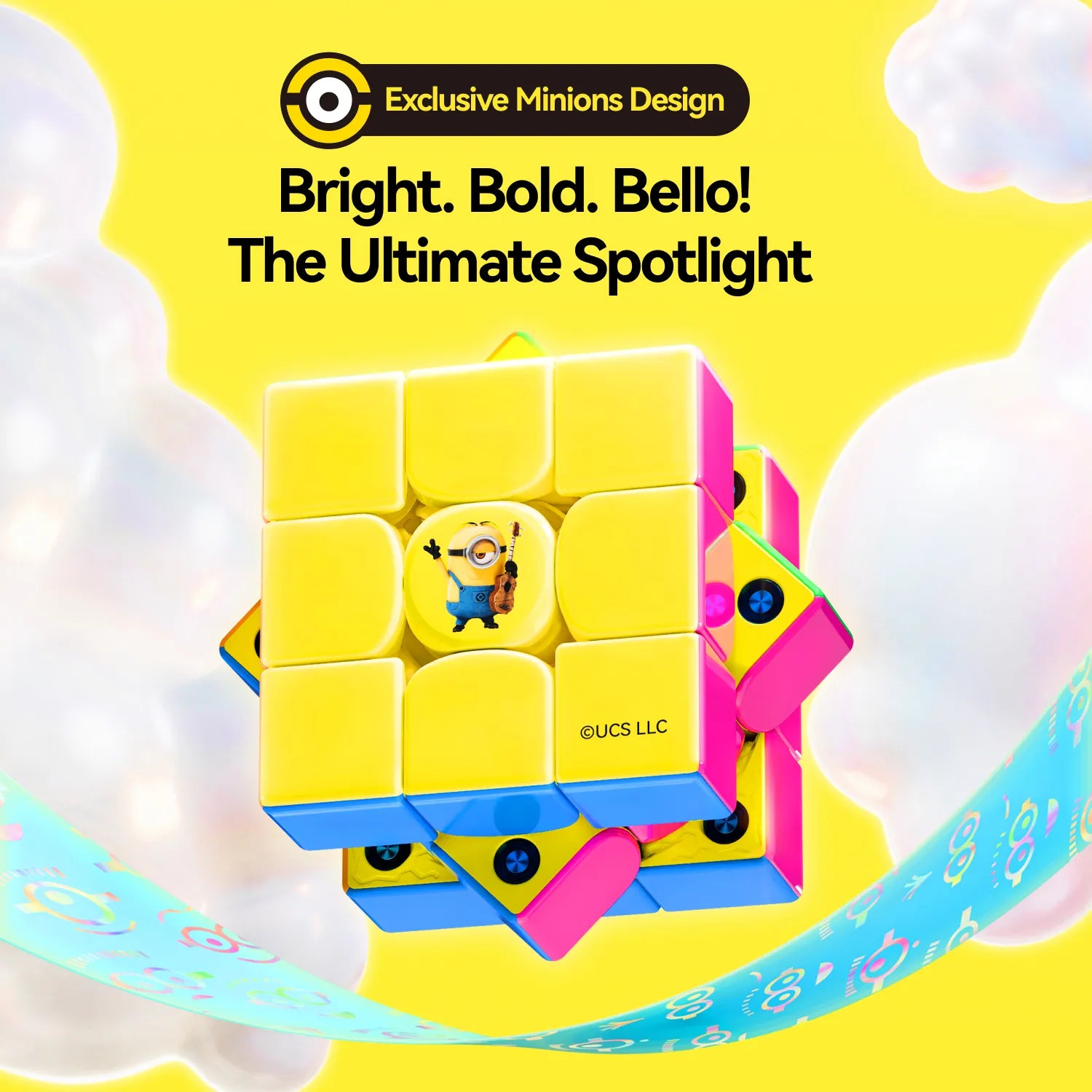 gan-v100-maglev-minions-edition-speedcube-3x3-uv-coated-55mm image 3