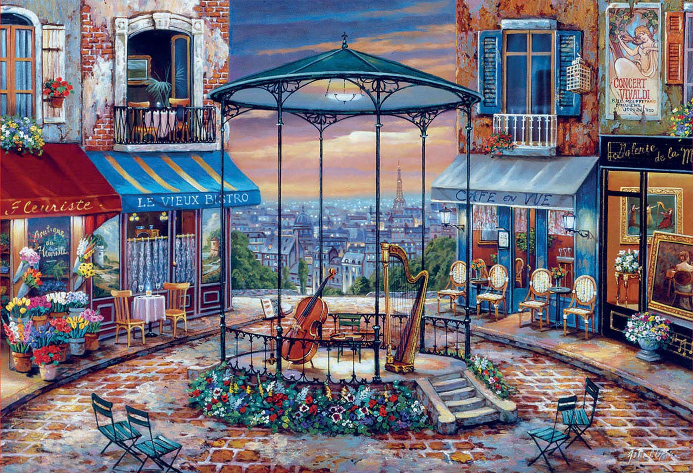 educa-abendmusik-in-paris-18016-puzzle-6000-teile-paris image 2