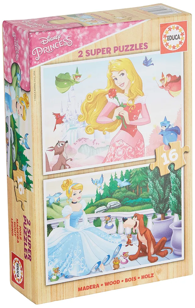 educa-disney-princesses-puzzle-2x16-teile-ab-3-jahre image 1