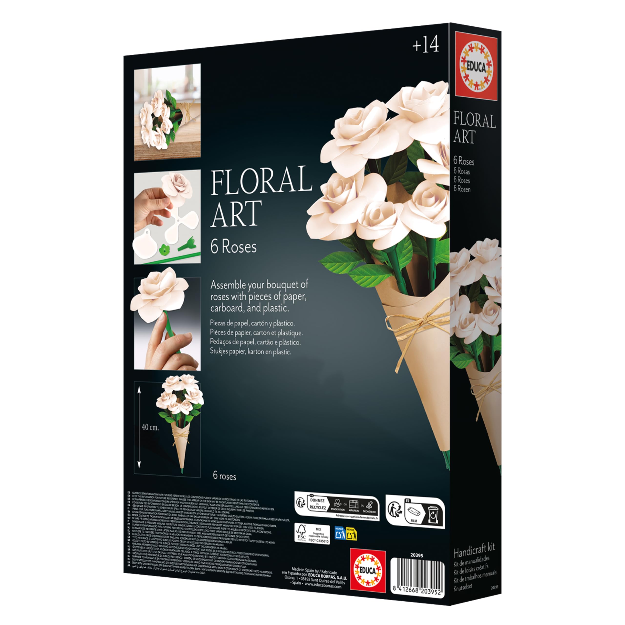 educa-floral-art-bastelset-wei-e-rosen-12-rosen image 2