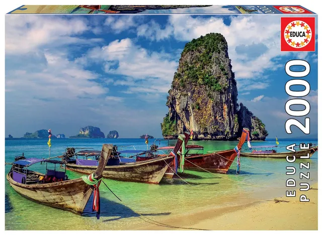 educa-18007-krabi-puzzle-2000-teile-thailand-strand-ab-12 image 1