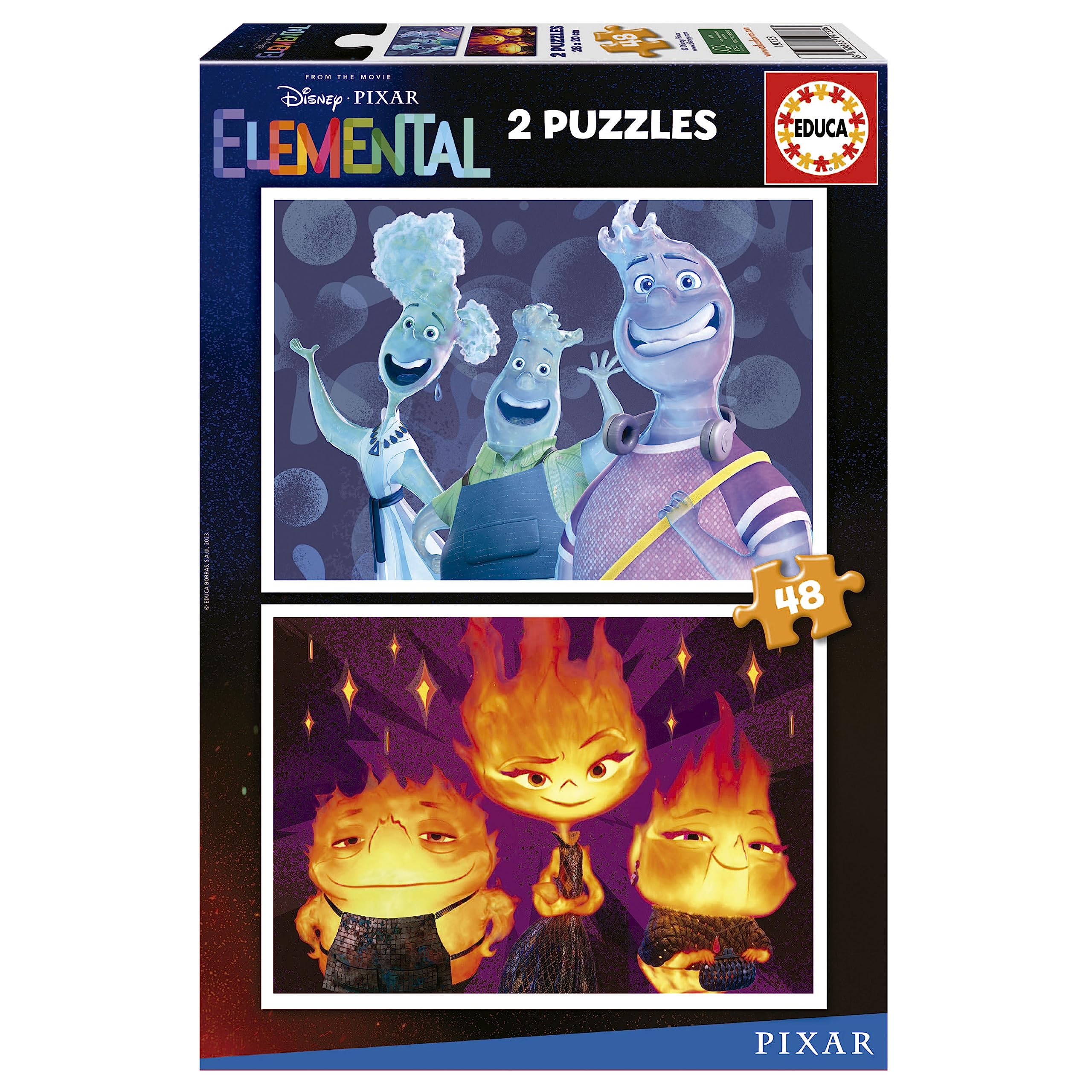 educa-pixar-elemental-puzzleset-2x48-teile-ab-4-jahren image 1