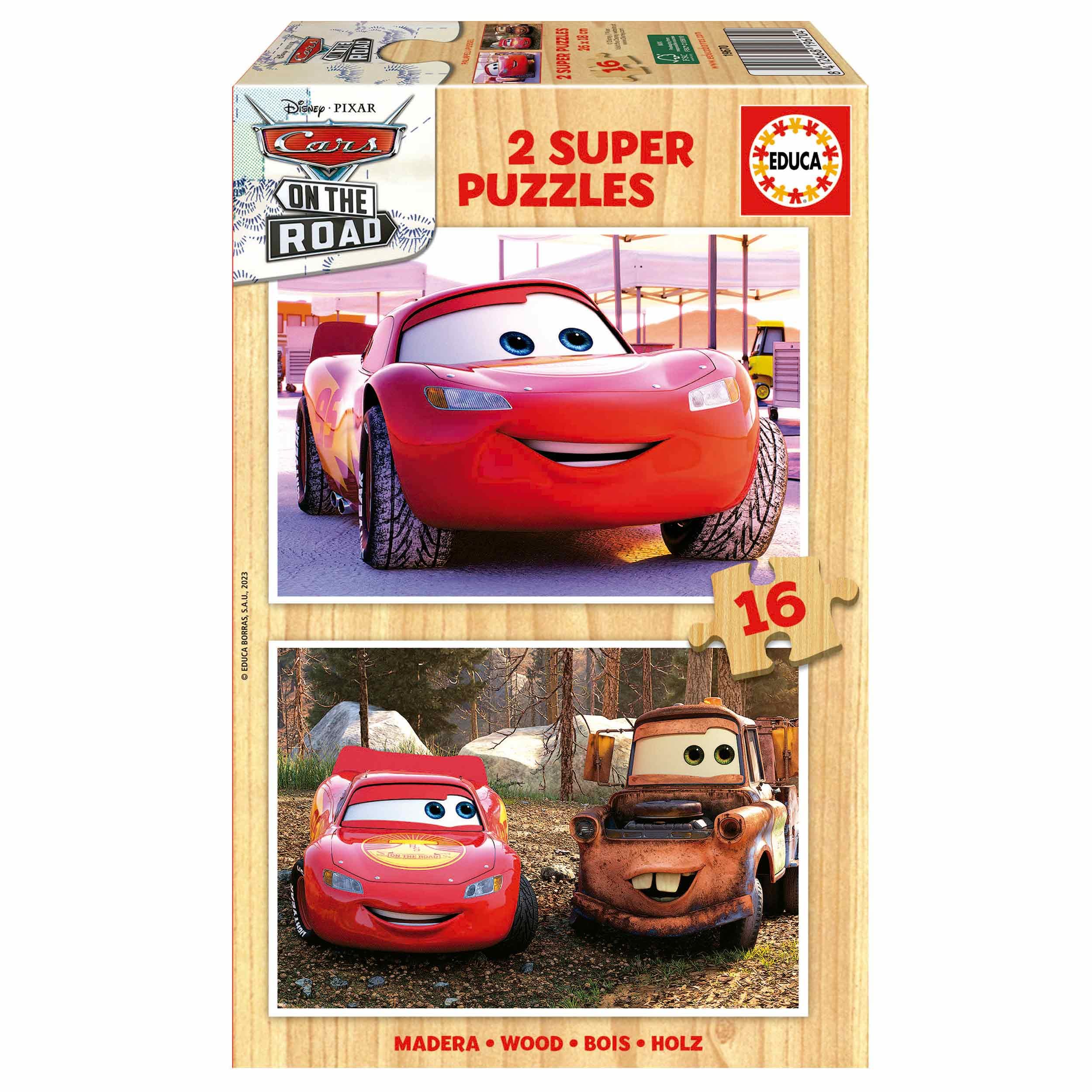 educa-disney-cars-holzpuzzle-2x16-teile-ab-3-jahren-19670 image 1