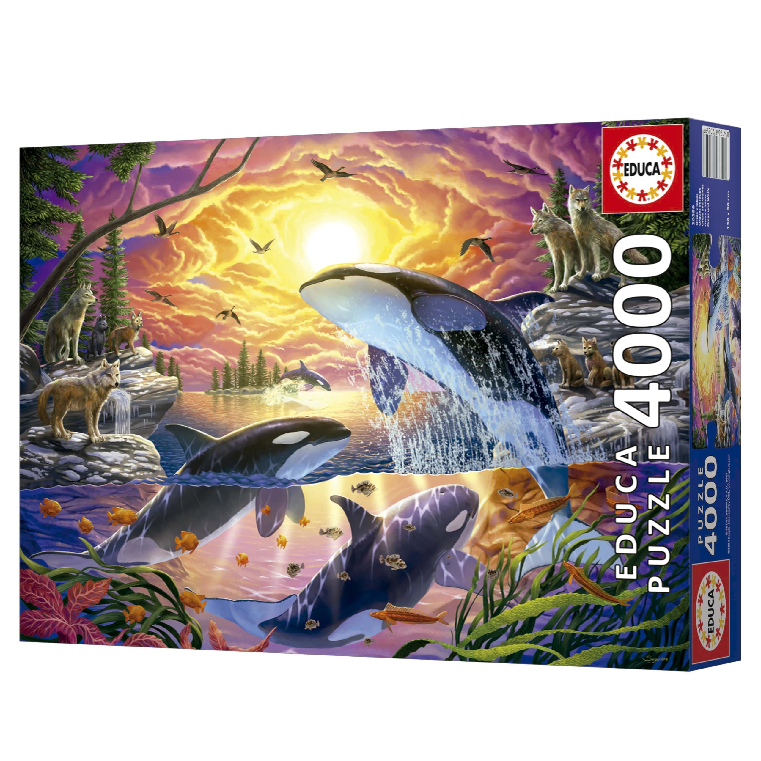 educa-orcas-und-w-lfe-puzzle-4000-teile-ab-14-jahren image 3