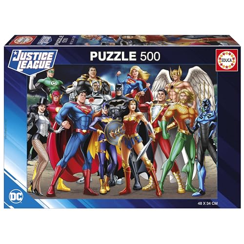educa-justice-league-puzzle-500-teile-dc-comics-48x34-cm image 7
