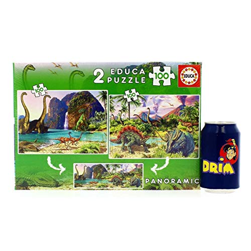 educa-dinosaurier-15620-kinderpuzzle-2x100-teile-ab-6-jahren image 6