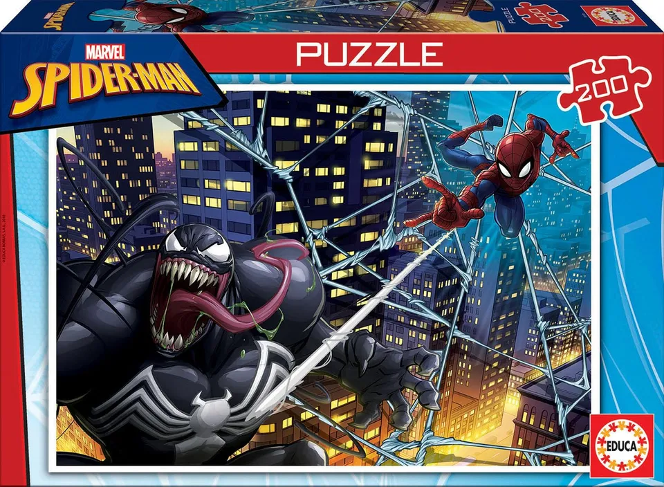 educa-spider-man-2x100-kinderpuzzle-marvel-ab-6-jahren image 1