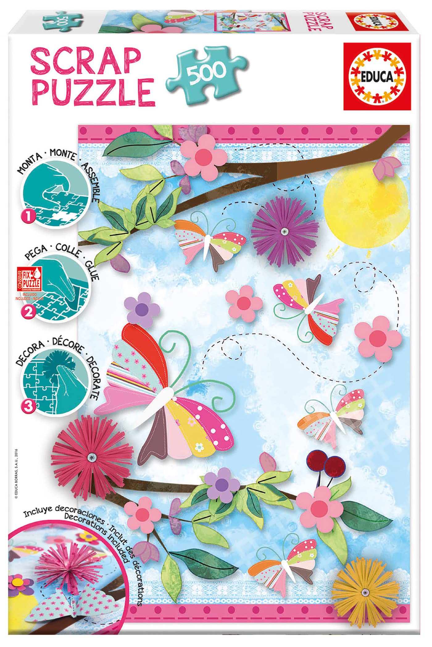 educa-16738-scrap-garden-art-500-teile-puzzle-bastel image 1
