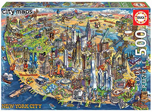 educa-18453-new-york-city-maps-puzzle-500-teile-amerika image 6