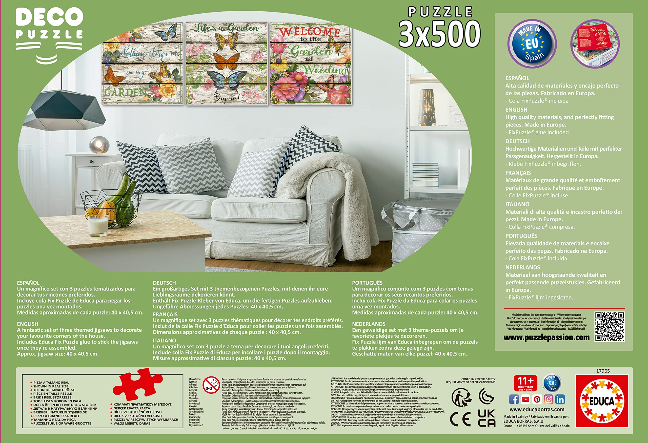 educa-17965-landleben-3x500-teile-puzzleset-nostalgie-garten image 3