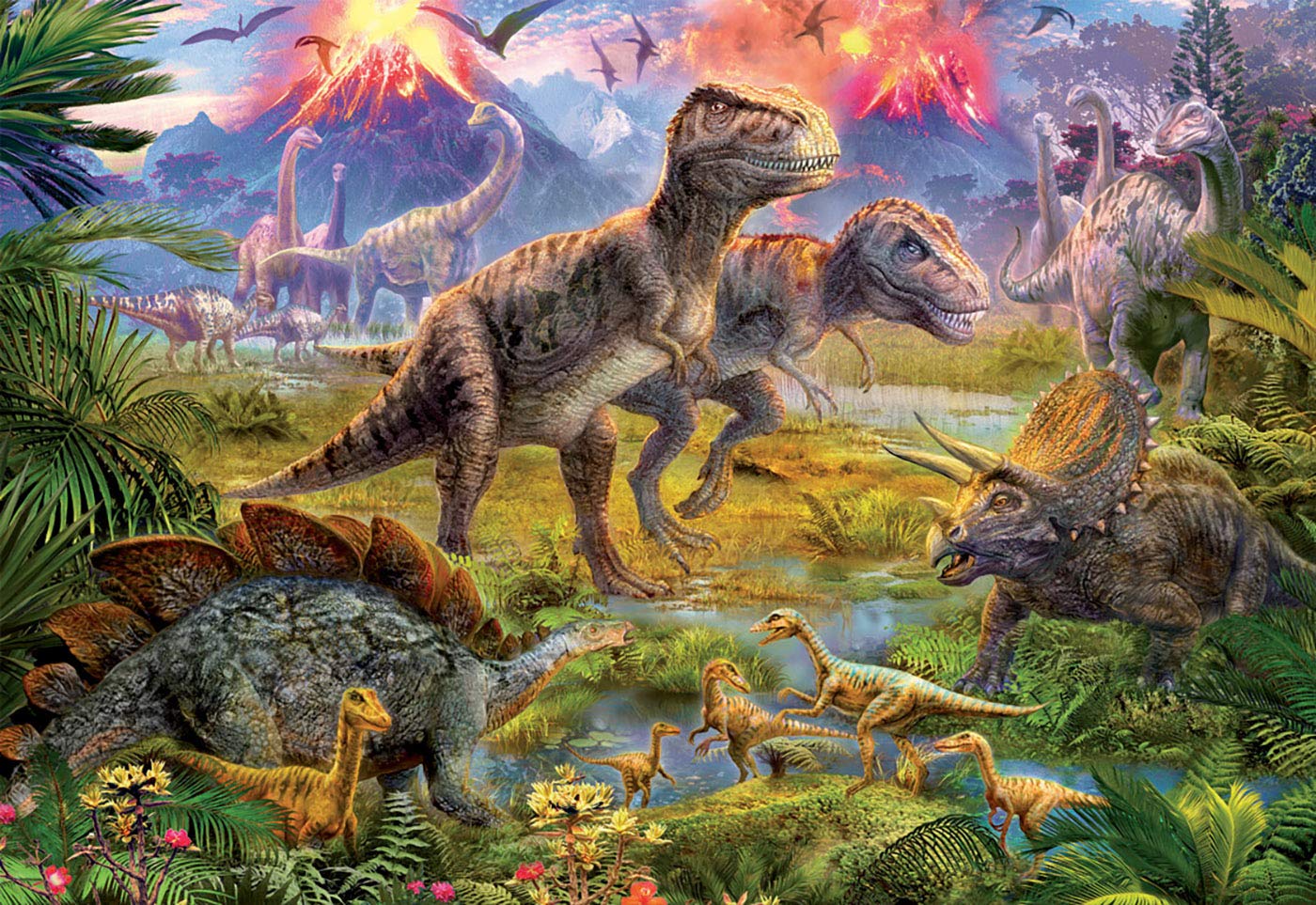 educa-15969-dinosaurier-treffen-500-teile-puzzle-dinos image 2