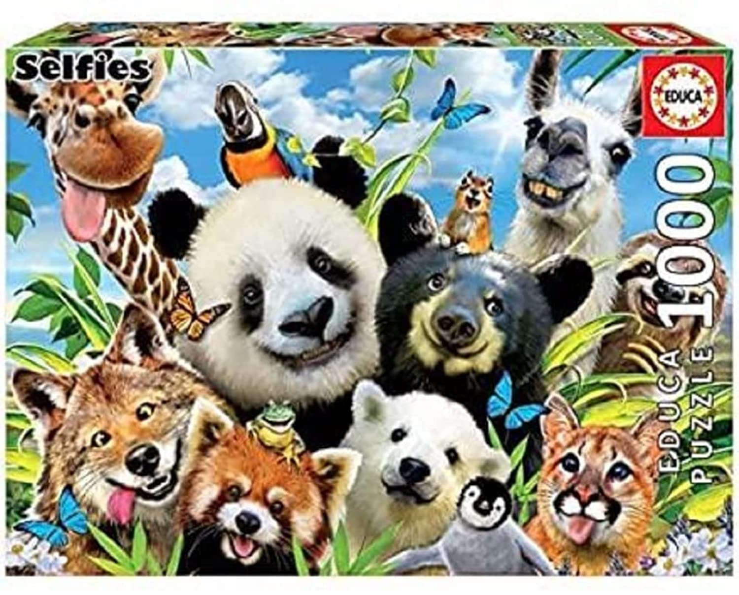 educa-tierfreunde-selfie-puzzle-1000-teile-tiere-ab-10 image 1