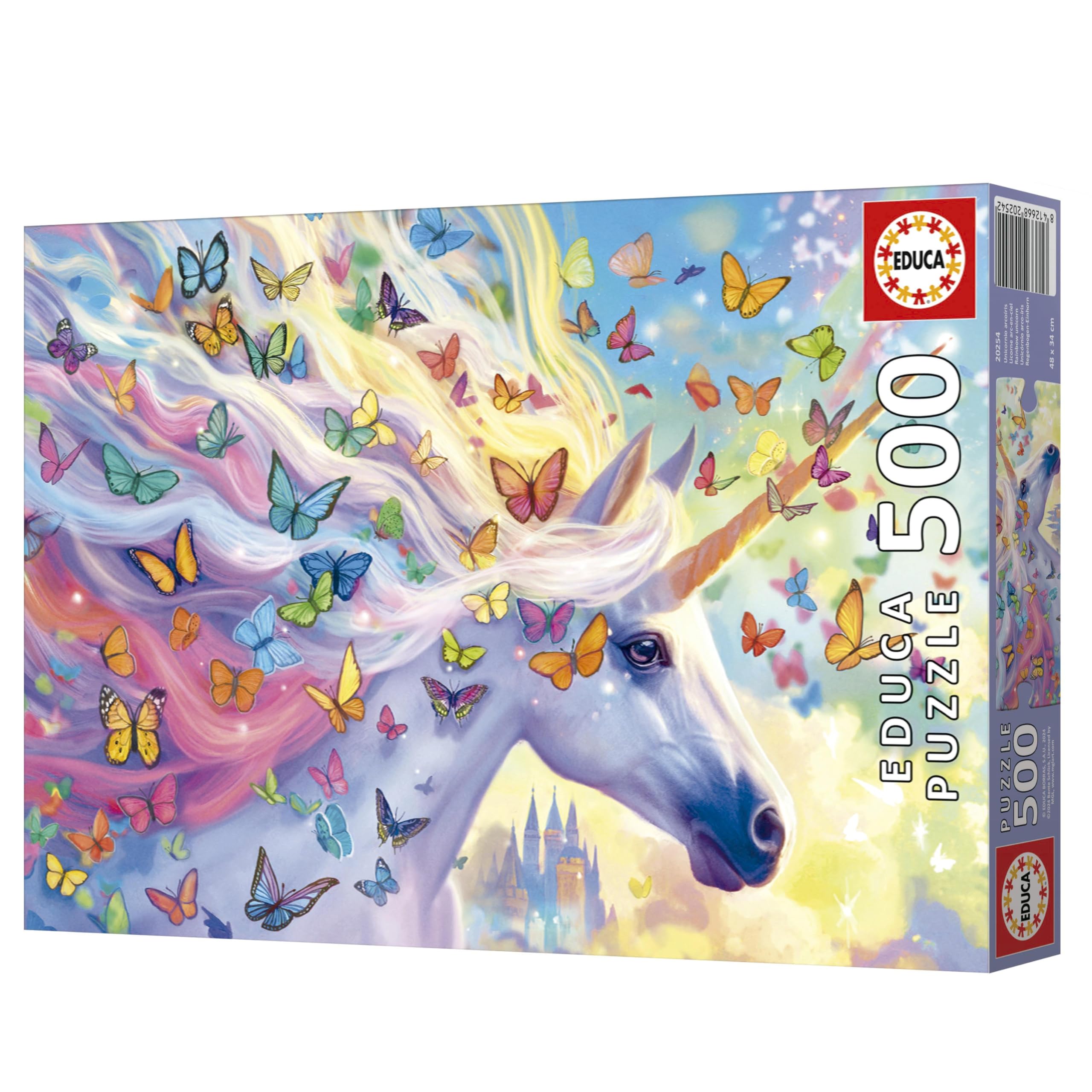 educa-20254-regenbogen-einhorn-puzzle-500-teile-mit-kleber image 6