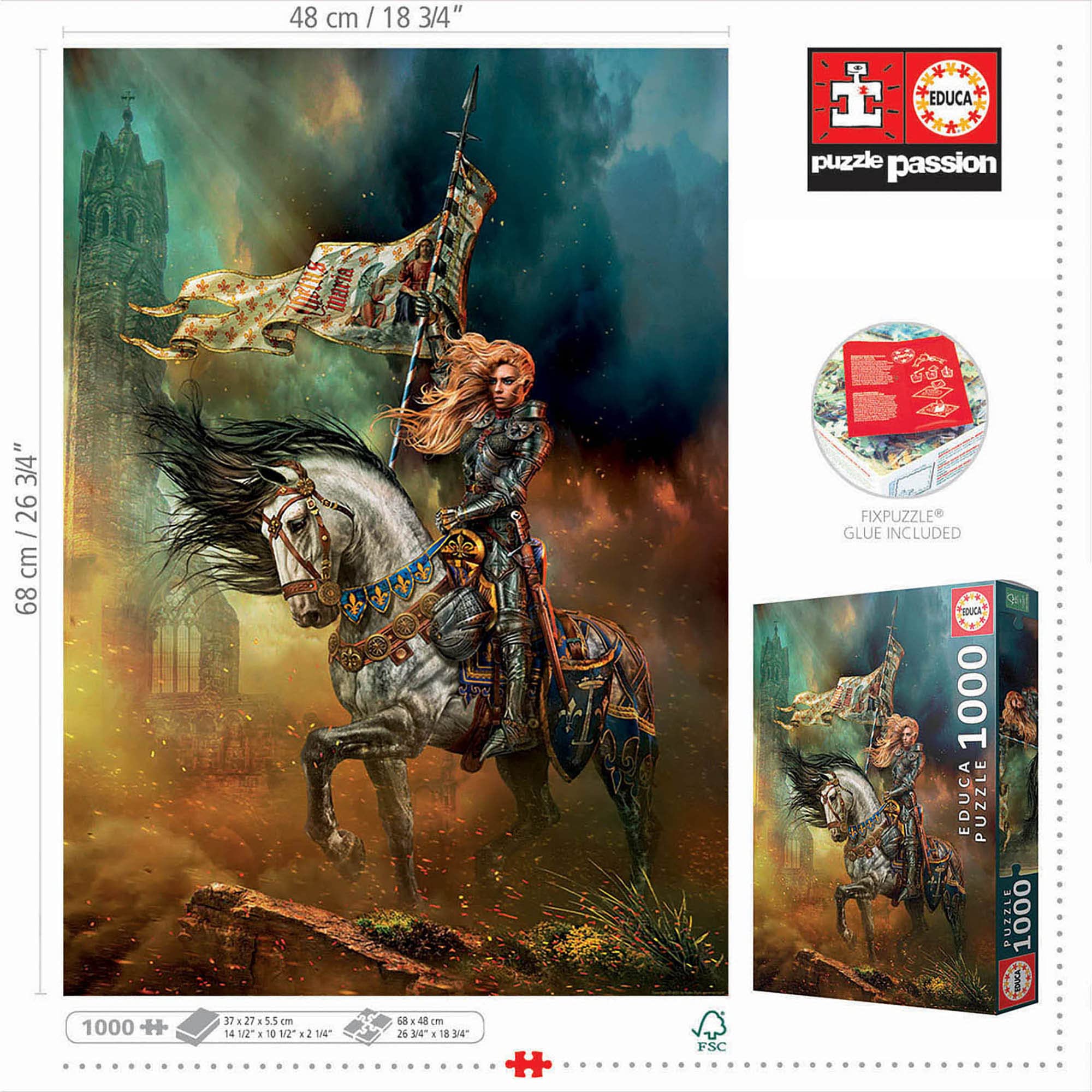 educa-19260-jeanne-d-arc-1000-teile-puzzle-68x48-cm-ab-10-jahren image 3