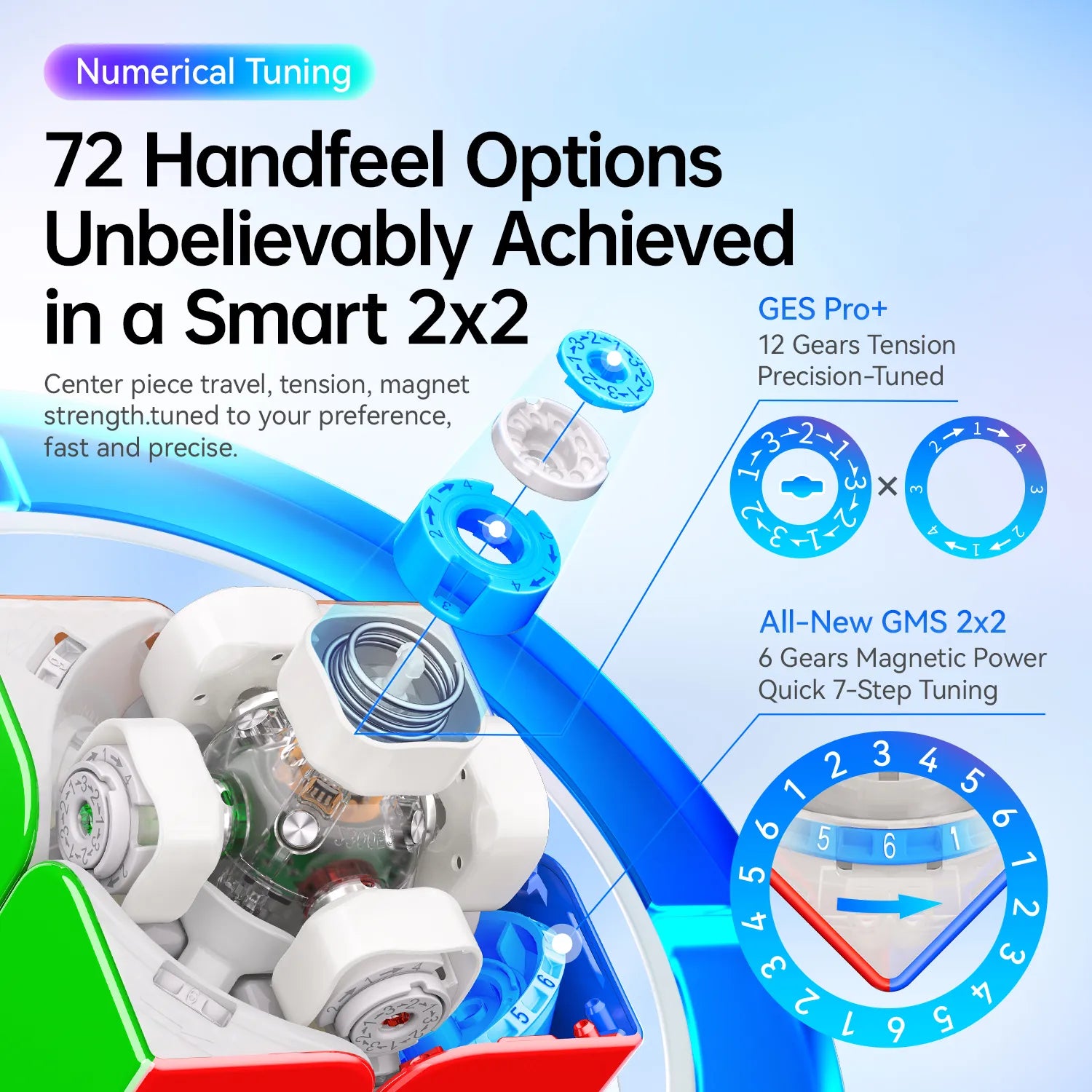 gan-smart-cube-gan251-ui-2x2-speedcube-uv-coated-mit-app image 7