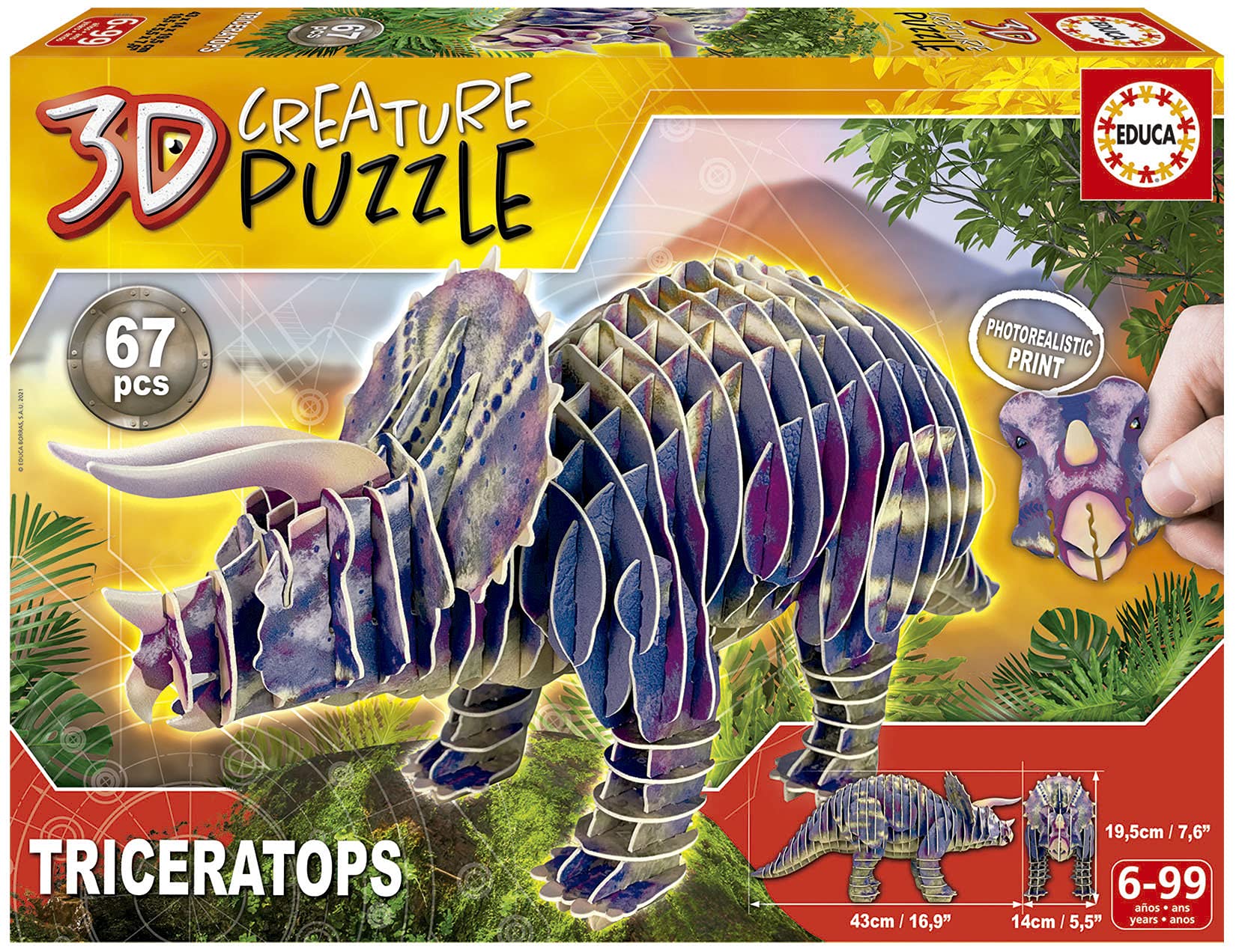 educa-puzzles-3d-t-rex-82-teile-3d-puzzle-dinosaurier-ab-6-jahren image 6