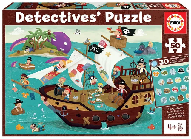 educa-18896-piratenschiff-kinderpuzzle-50-teile-suchpuzzle-ab-4-jahren image 1