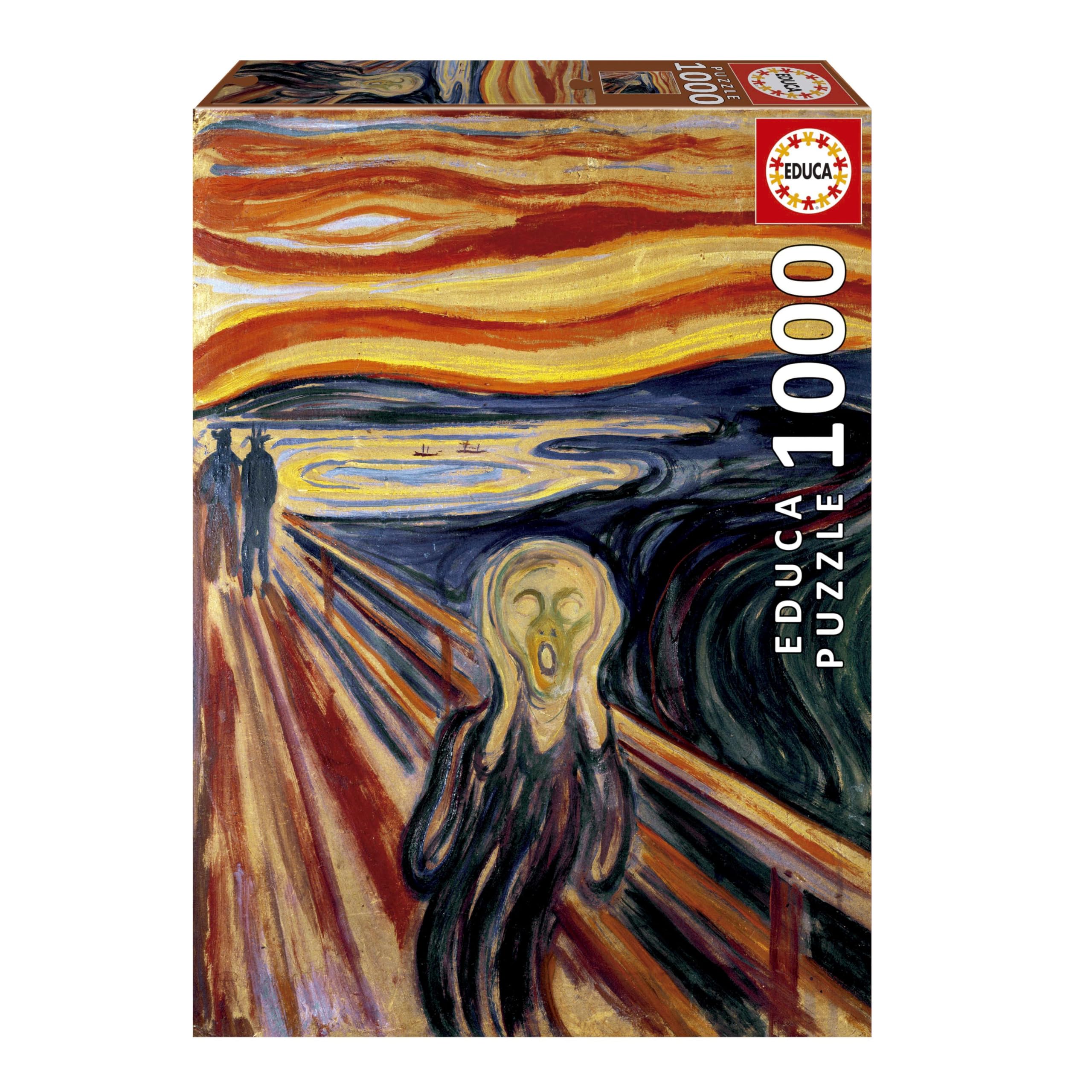 educa-20308-der-schrei-puzzle-1000-teile-munch-kunst image 1
