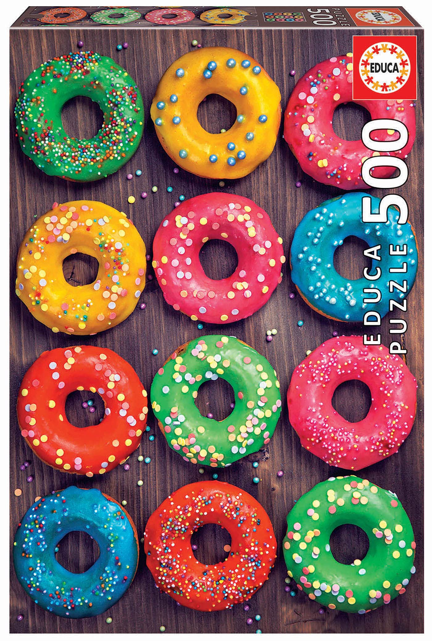 educa-19005-bunte-donuts-puzzle-500-teile-ab-10 image 1